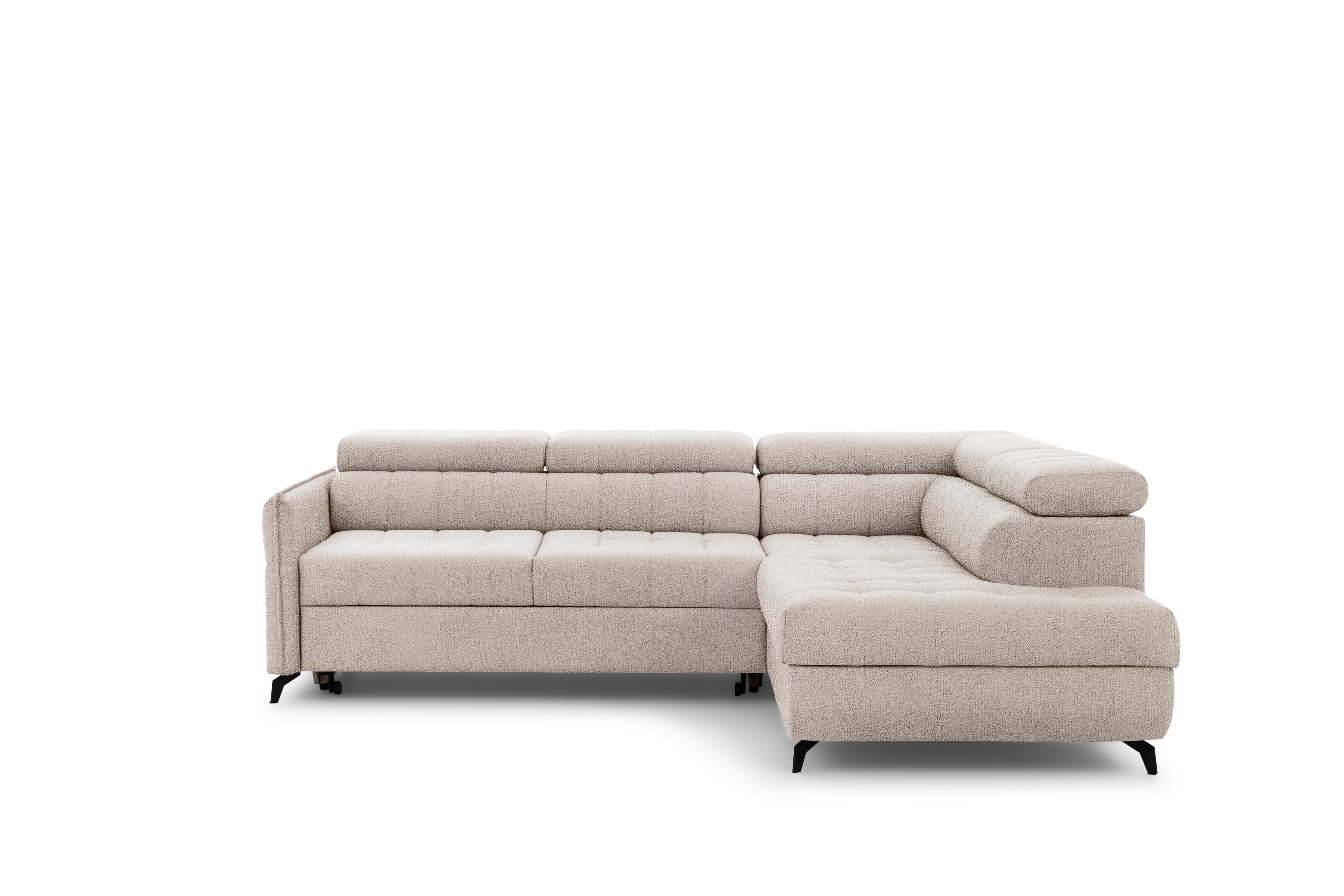 Rohová sedacia súprava Elarias L pravá s funkciou spania - béžový šenil Perfect Harmony 07 Rohová sedacia súprava pravá strana s funkciou spania Elarias L - béžový šenil Perfect Harmony 07