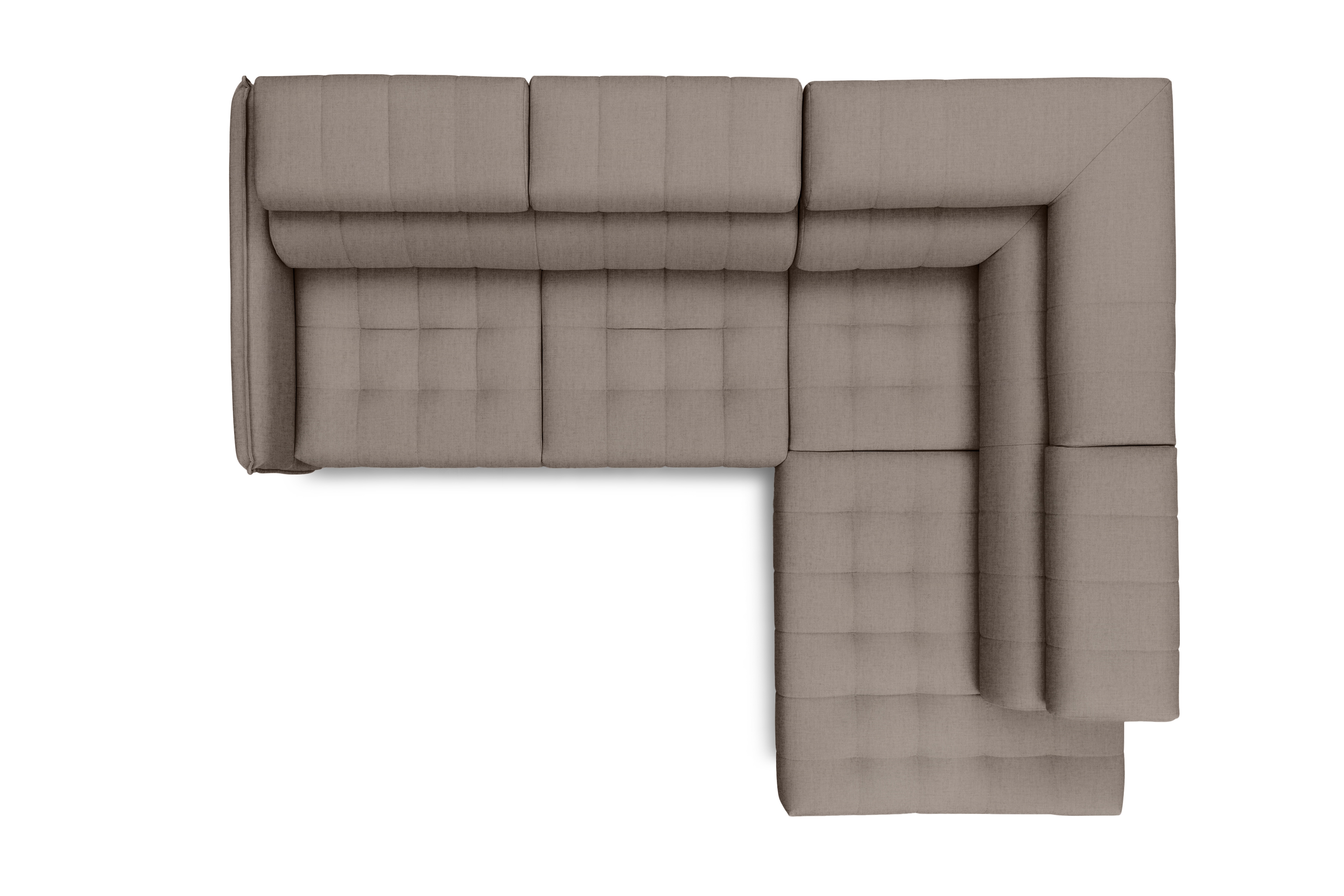 Rohová sedacia súprava Elarias L pravá s funkciou spania - béžový hydrofóbny zamat Vogue 4 Rohová sedacia súprava pravá strana s funkciou spania Elarias L - béžový zamat hydrofobowy Vogue 4