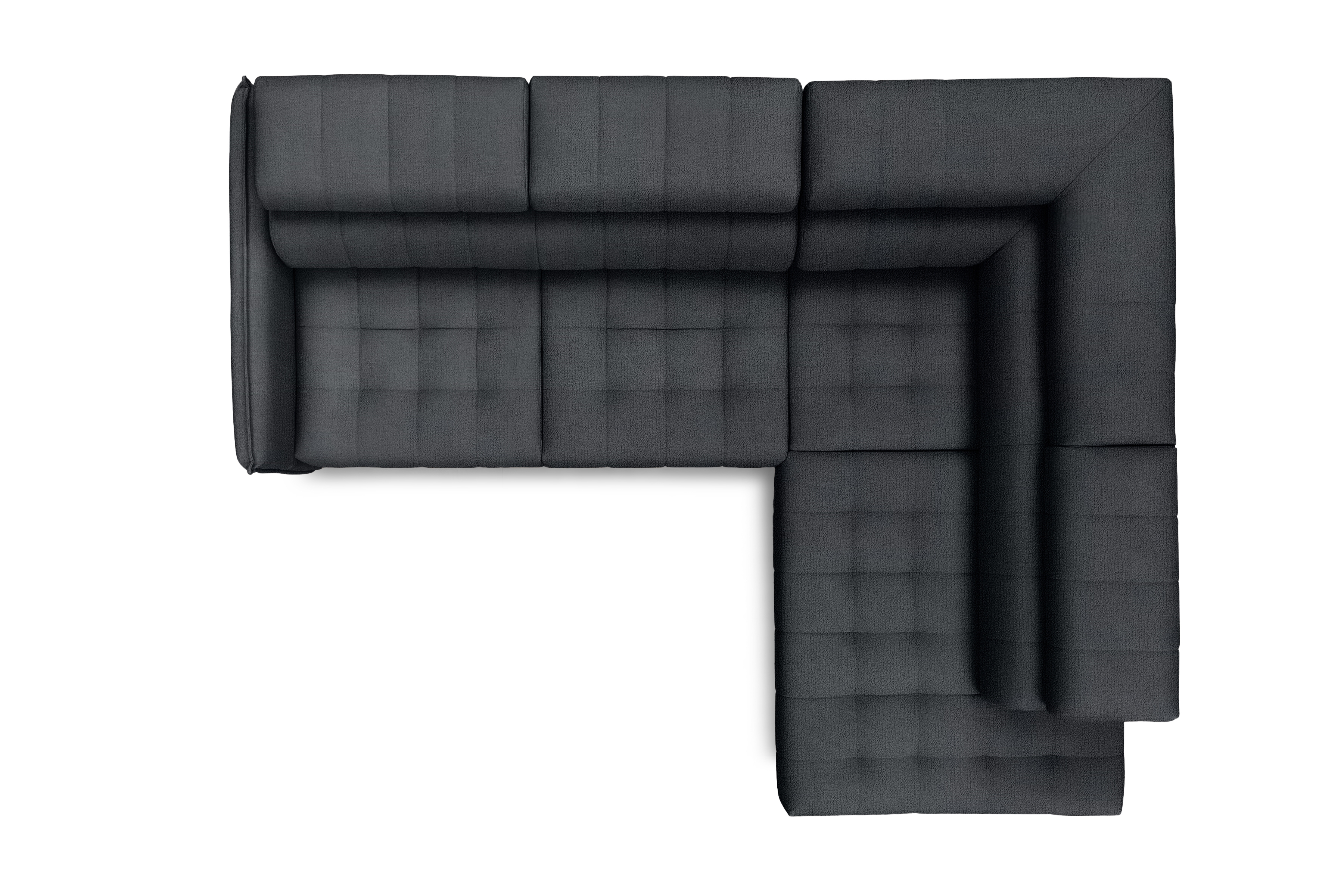 Rohová sedacia súprava Elarias L pravá s funkciou spania - grafitový šenil Perfect Harmony 90 Rohová sedacia súprava pravá strana s funkciou spania Elarias L - Grafitový šenil Perfect Harmony 90