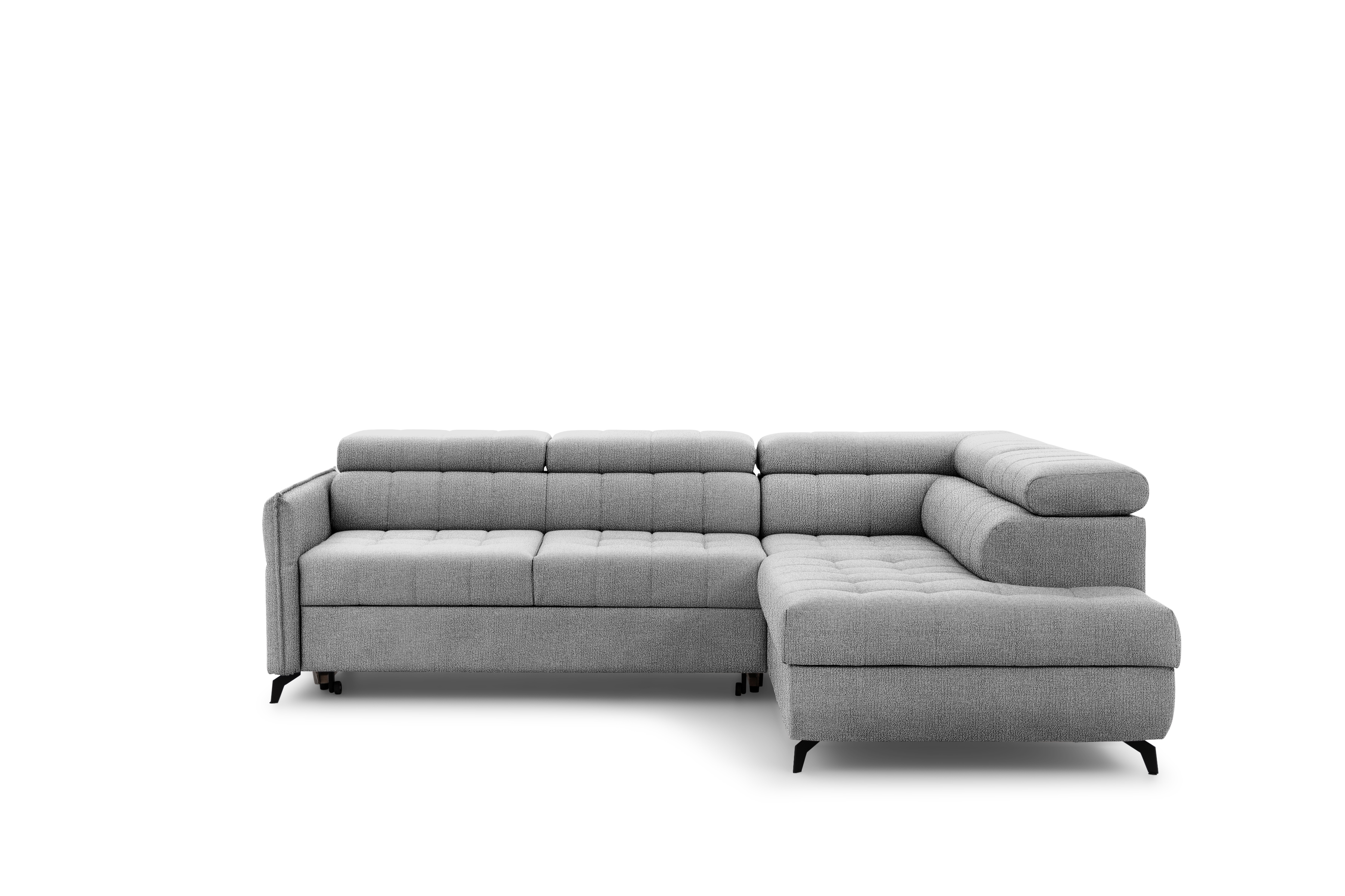 Rohová sedacia súprava Elarias L pravá s funkciou spania - sivý šenil Perfect Harmony 80 Rohová sedacia súprava pravá strana s funkciou spania Elarias L - šedý šenil Perfect Harmony 80