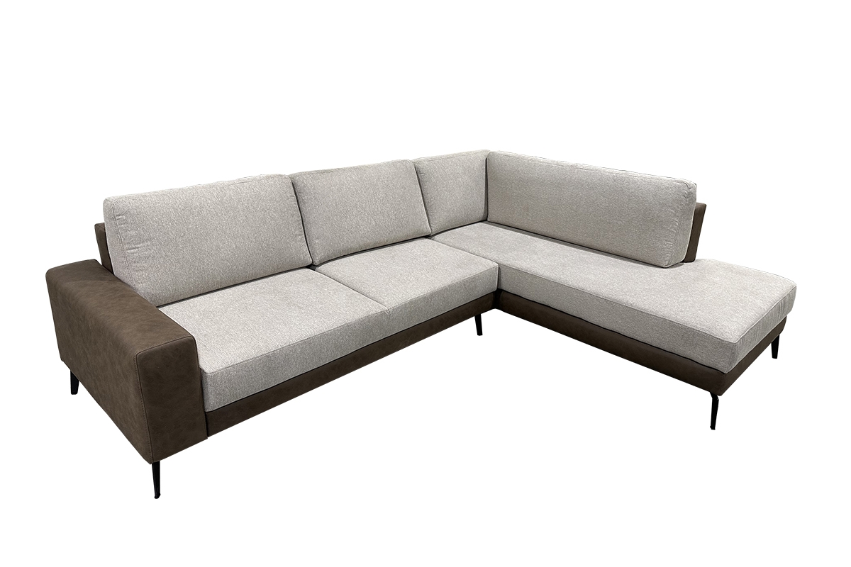 Rohová sedacia súprava pravá strana s funkciou spánku Elentio L - UNI 8004 + Tauro 8202  -  Koncovka Série Rohová sedacia súprava pravá strana s funkciou spania Elentio L - UNI 8004 + Tauro 8202 - Výpredaj expozície 