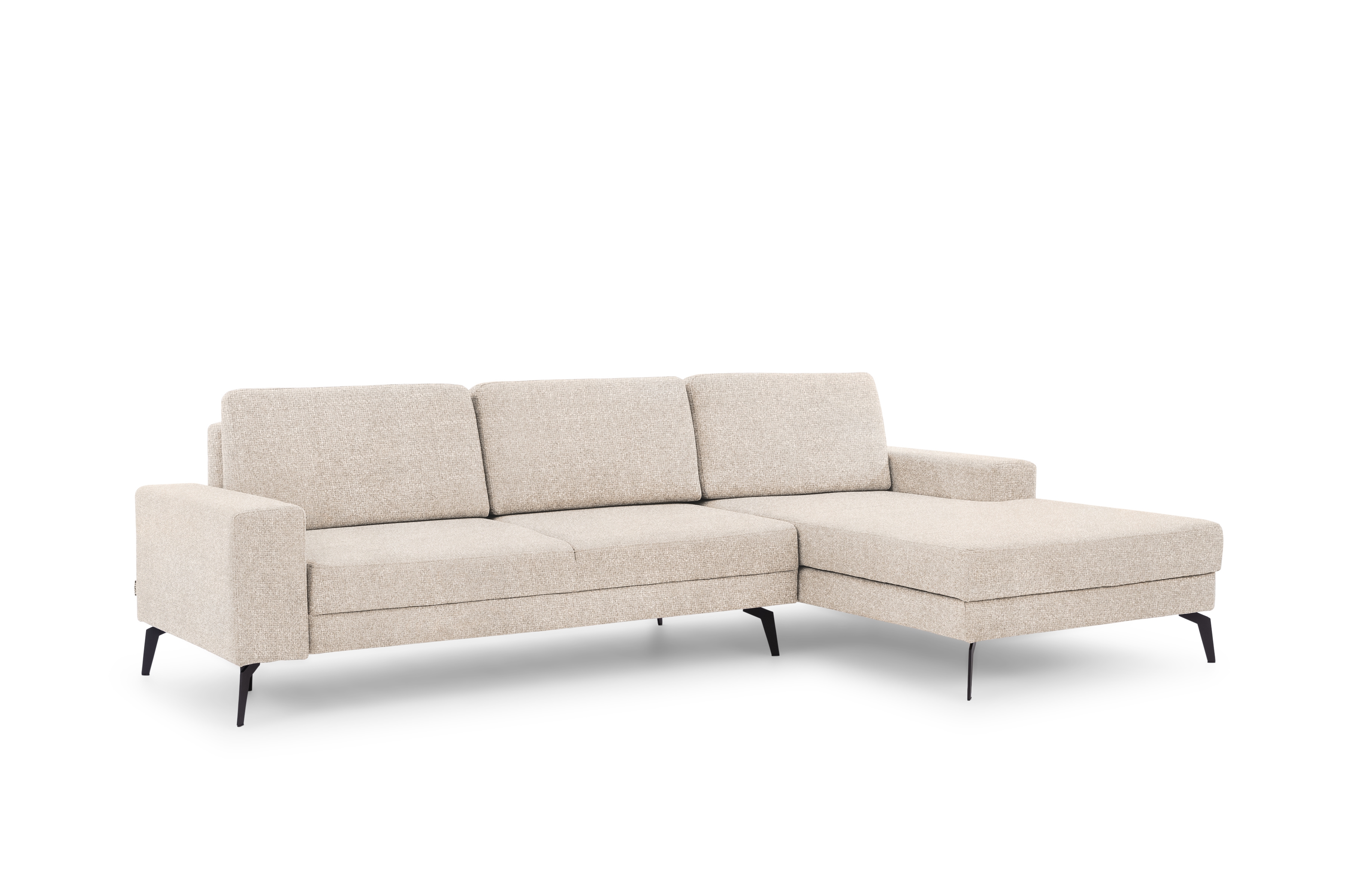 Rozkladacia rohová sedacia súprava Elentio Mini pravá - béžová pletenina Magni 206.02 Rohová sedacia súprava Elentio mini