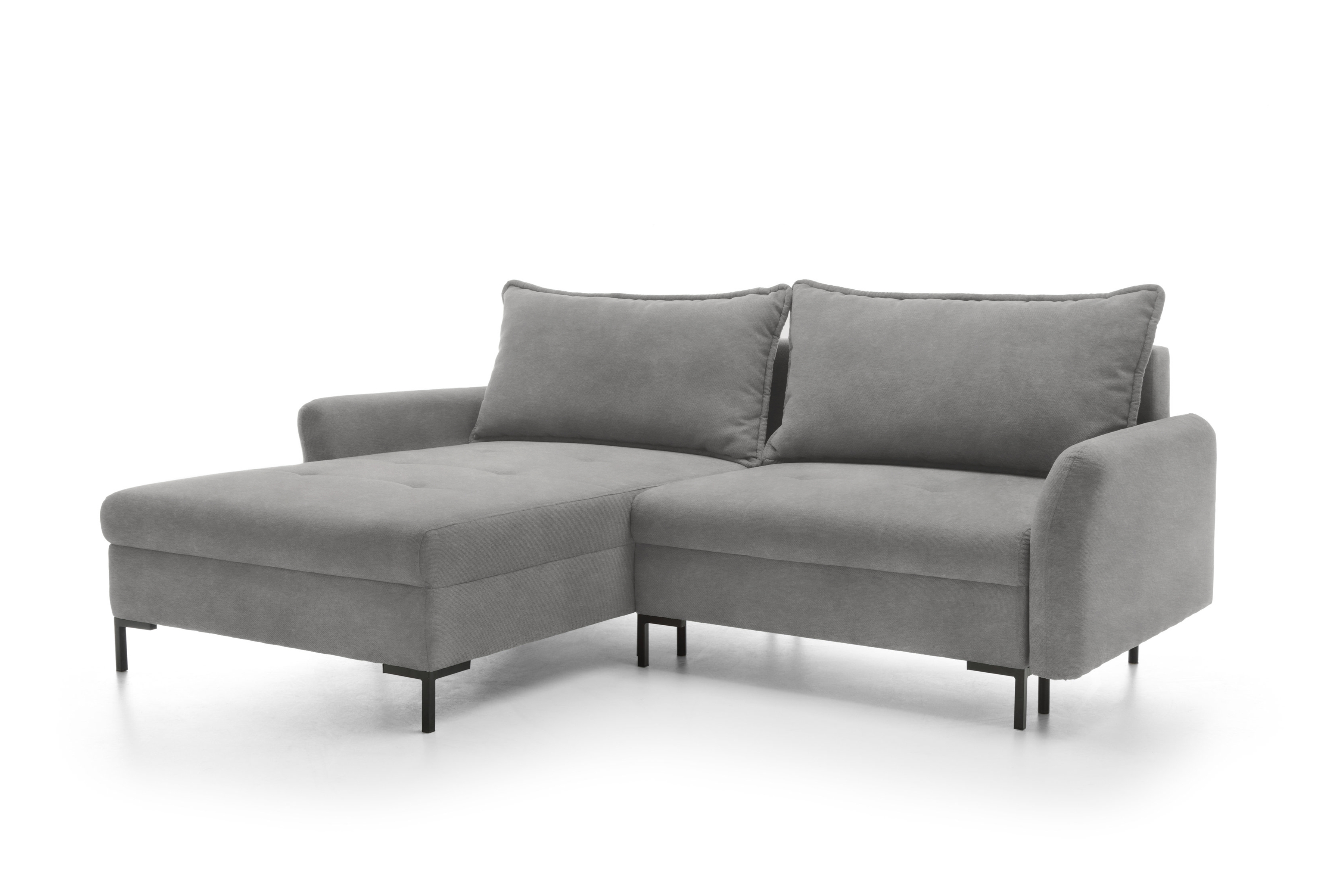 Rohová sedacia súprava Marco ľavá s funkciou spania - sivý zamat Portland Ash Rohová sedacia súprava Ľavá strana s funkciou spania Marco - šedý / zamat / Portland Ash 