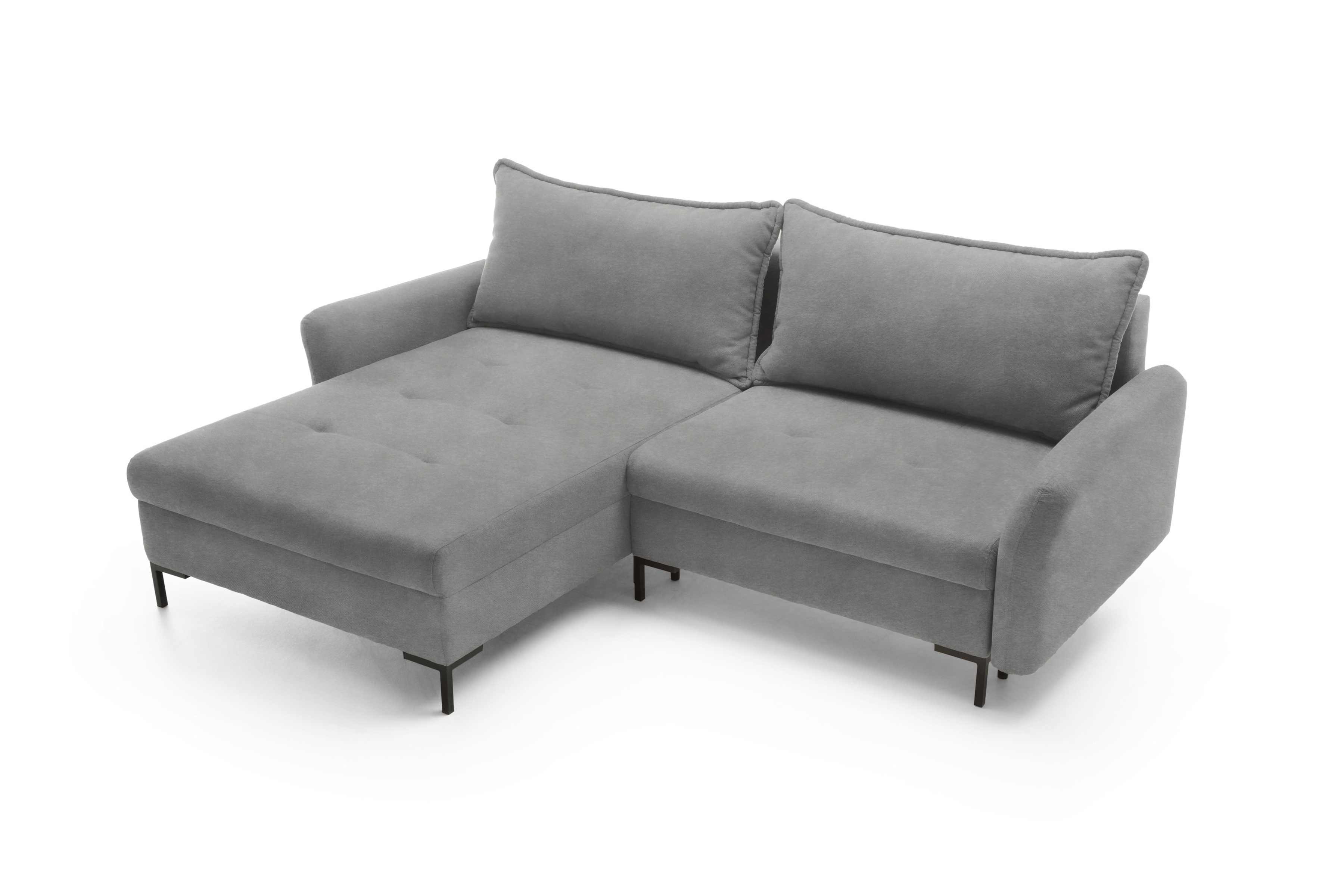 Rohová sedacia súprava Marco ľavá s funkciou spania - sivý zamat Portland Ash Rohová sedacia súprava Ľavá strana s funkciou spania Marco - šedý / zamat / Portland Ash 