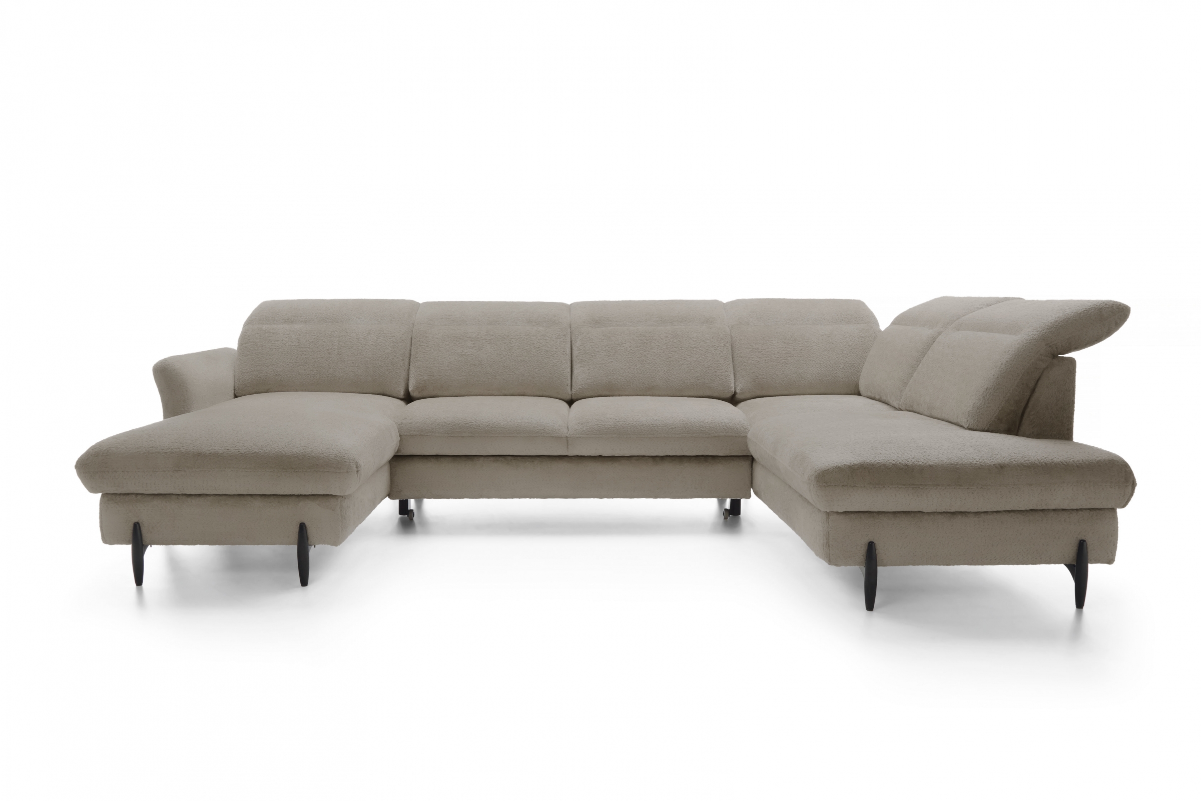 Rohová sedacia súprava pravá rozkladacia Sienna I - Béžová / žinylka / Bellini 6 Rohová sedacia súprava pravá strana s funkciou spania Sienna I - Béžová / šenil / Bellini 6