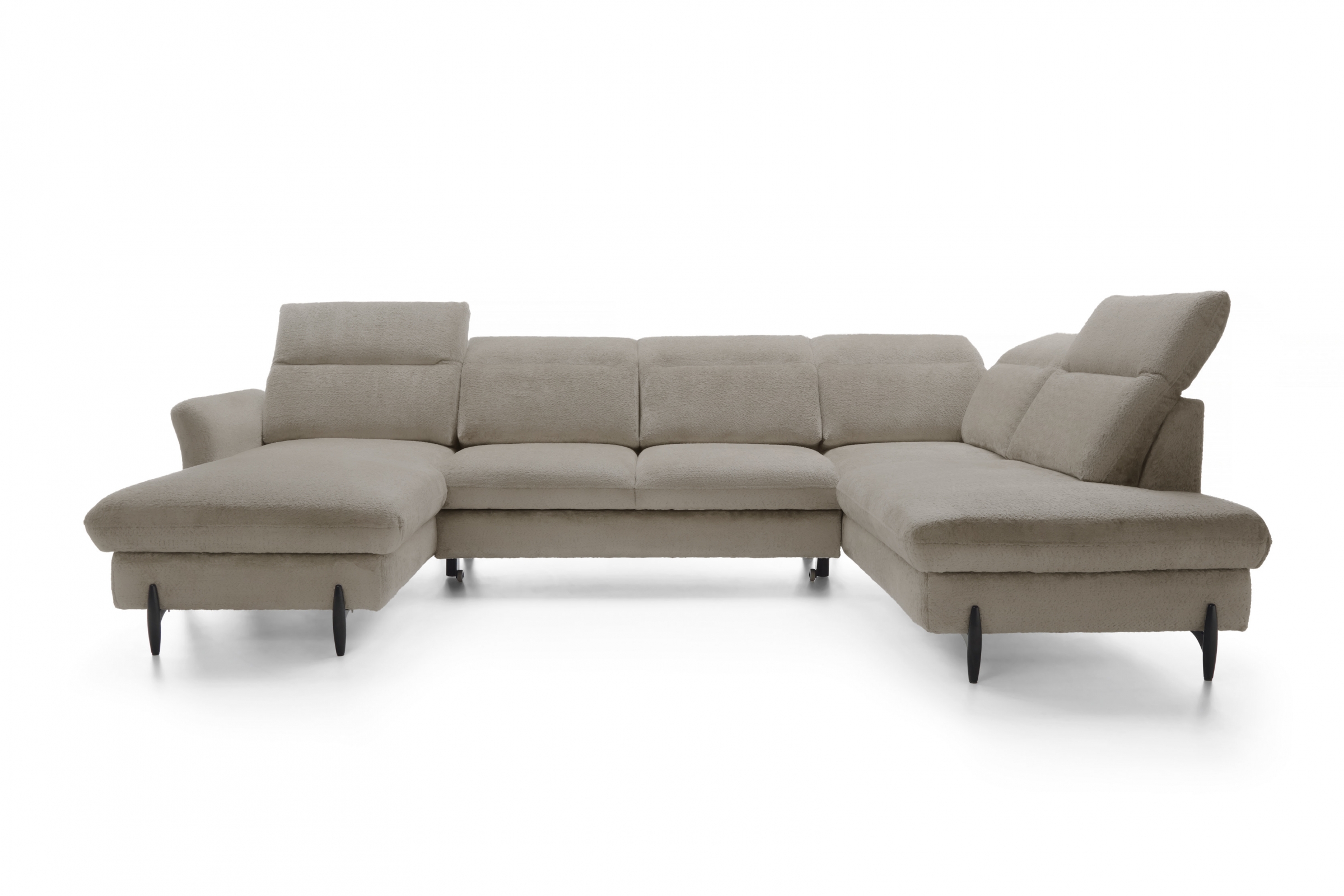 Rohová sedacia súprava pravá rozkladacia Sienna I - Béžová / žinylka / Bellini 6 Rohová sedacia súprava pravá strana s funkciou spania Sienna I - Béžová / šenil / Bellini 6