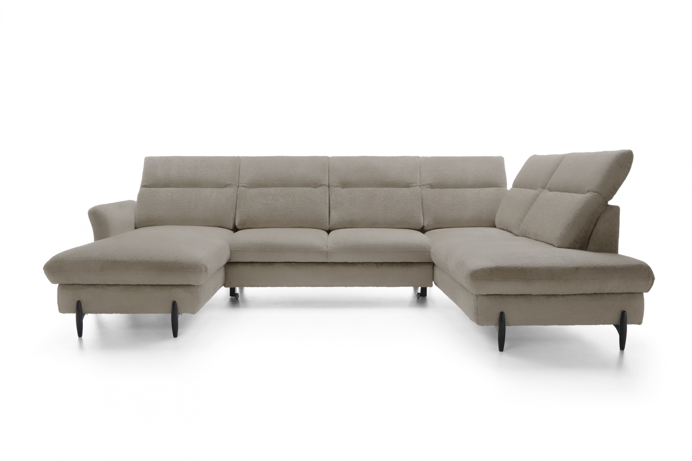 Rohová sedacia súprava pravá rozkladacia Sienna I - Béžová / žinylka / Bellini 6 Rohová sedacia súprava pravá strana s funkciou spania Sienna I - Béžová / šenil / Bellini 6