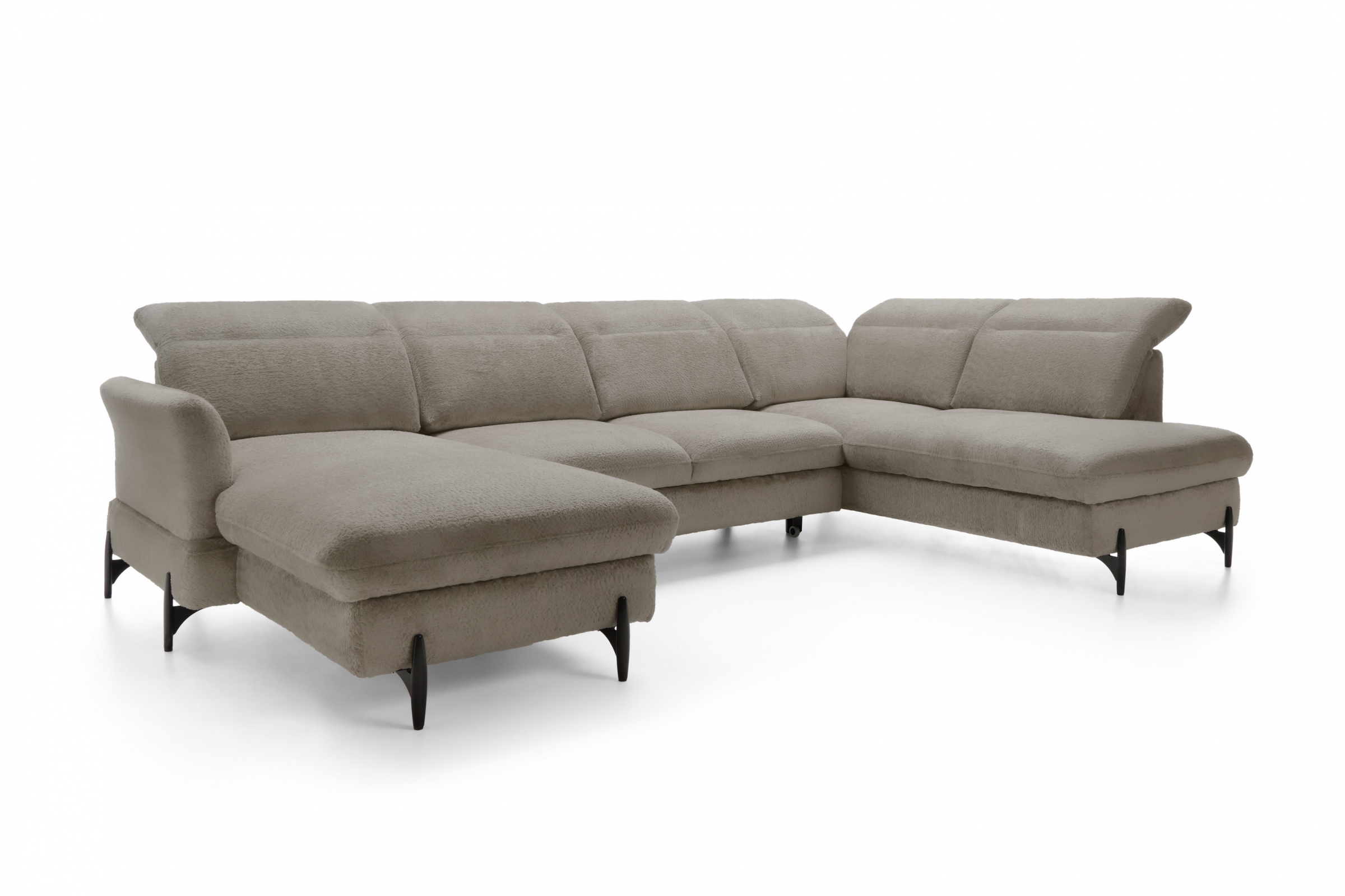 Rohová sedacia súprava pravá rozkladacia Sienna I - Béžová / žinylka / Bellini 6 Rohová sedacia súprava pravá strana s funkciou spania Sienna I - Béžová / šenil / Bellini 6