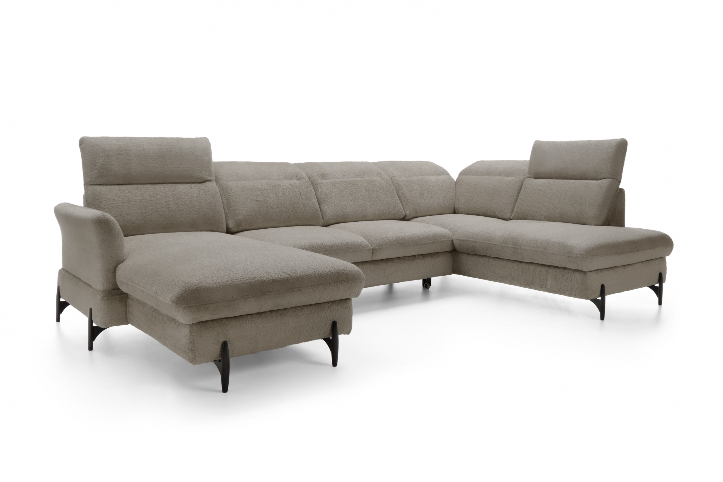 Rohová sedacia súprava pravá rozkladacia Sienna I - Béžová / žinylka / Bellini 6 Rohová sedacia súprava pravá strana s funkciou spania Sienna I - Béžová / šenil / Bellini 6