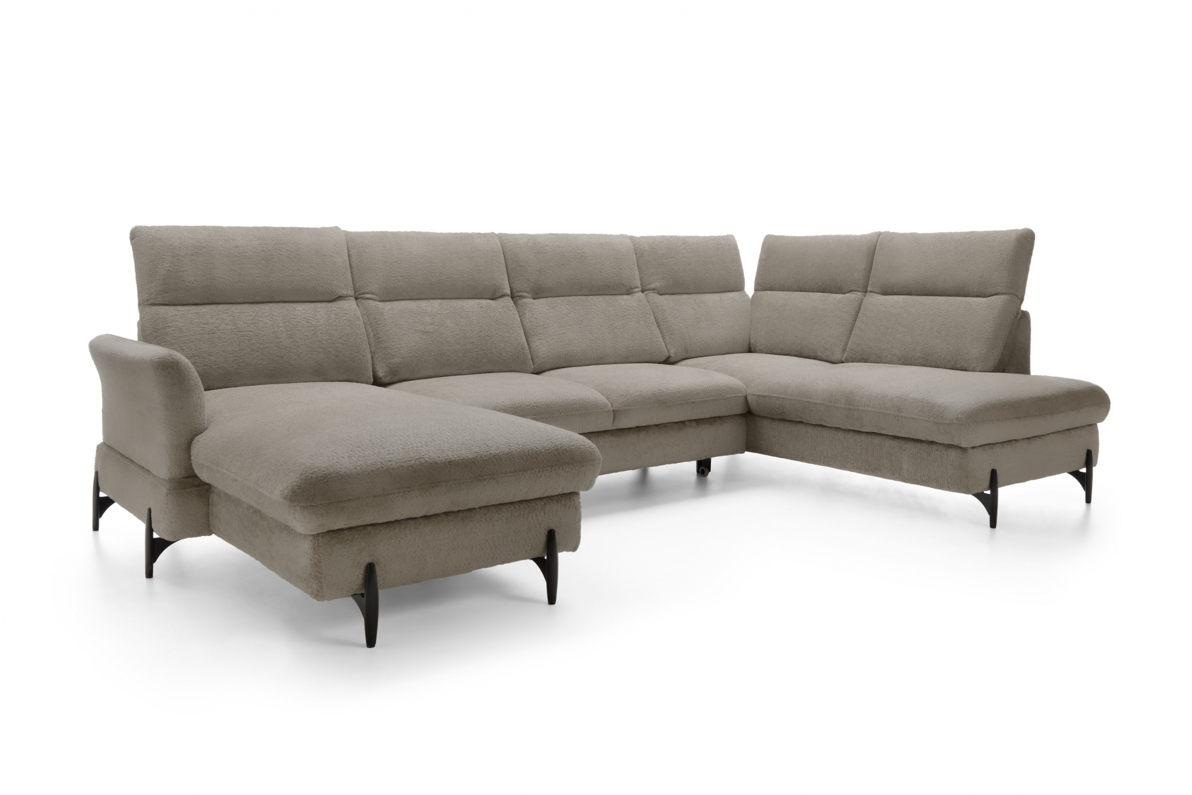 Rohová sedacia súprava pravá rozkladacia Sienna I - Béžová / žinylka / Bellini 6 Rohová sedacia súprava pravá strana s funkciou spania Sienna I - Béžová / šenil / Bellini 6