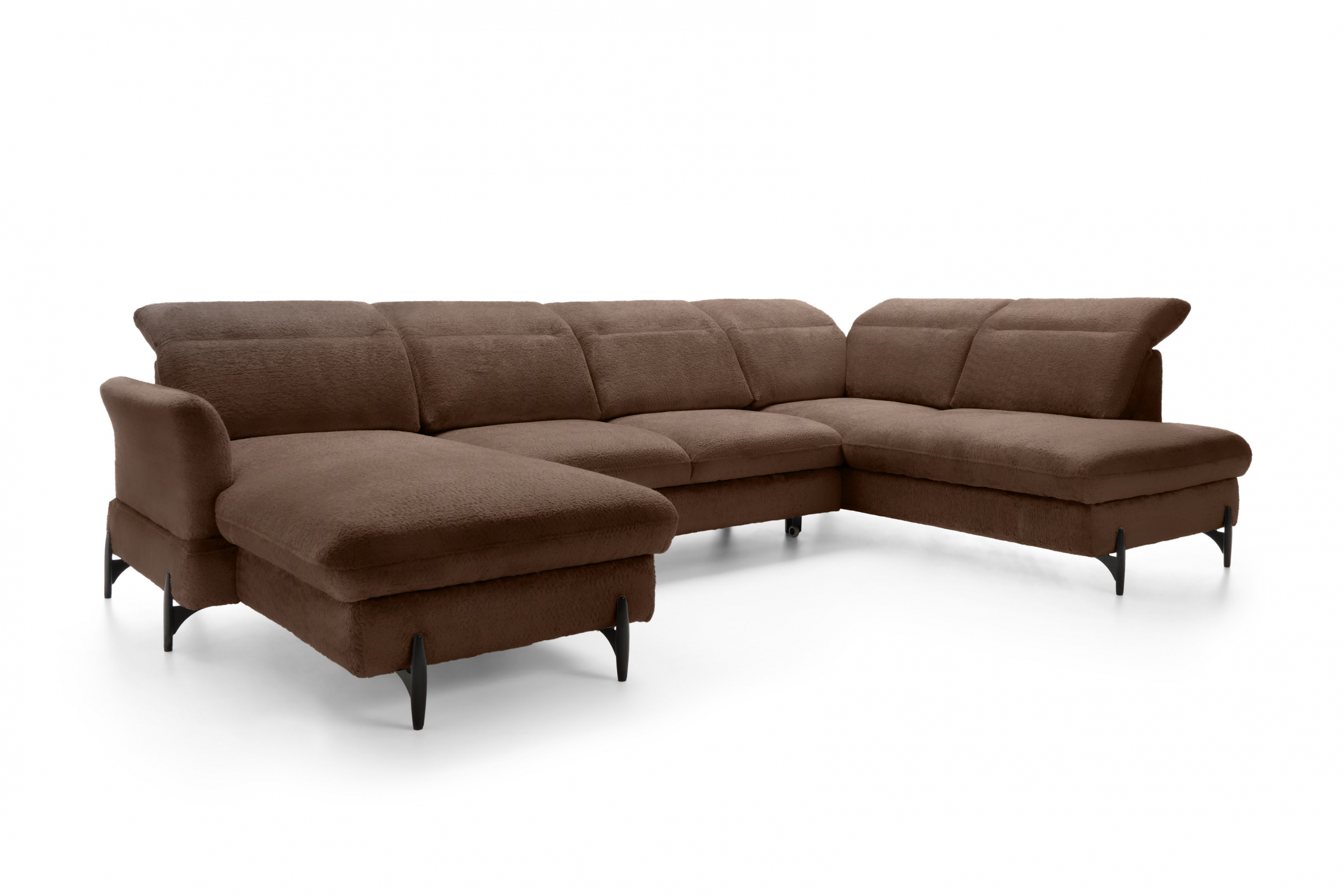 Rohová sedacia súprava pravá rozkladacia Sienna I - Hnedá / žinylka / Bellini 23 Rohová sedacia súprava pravá strana s funkciou spania Sienna I - Hnedá / šenil / Bellini 23