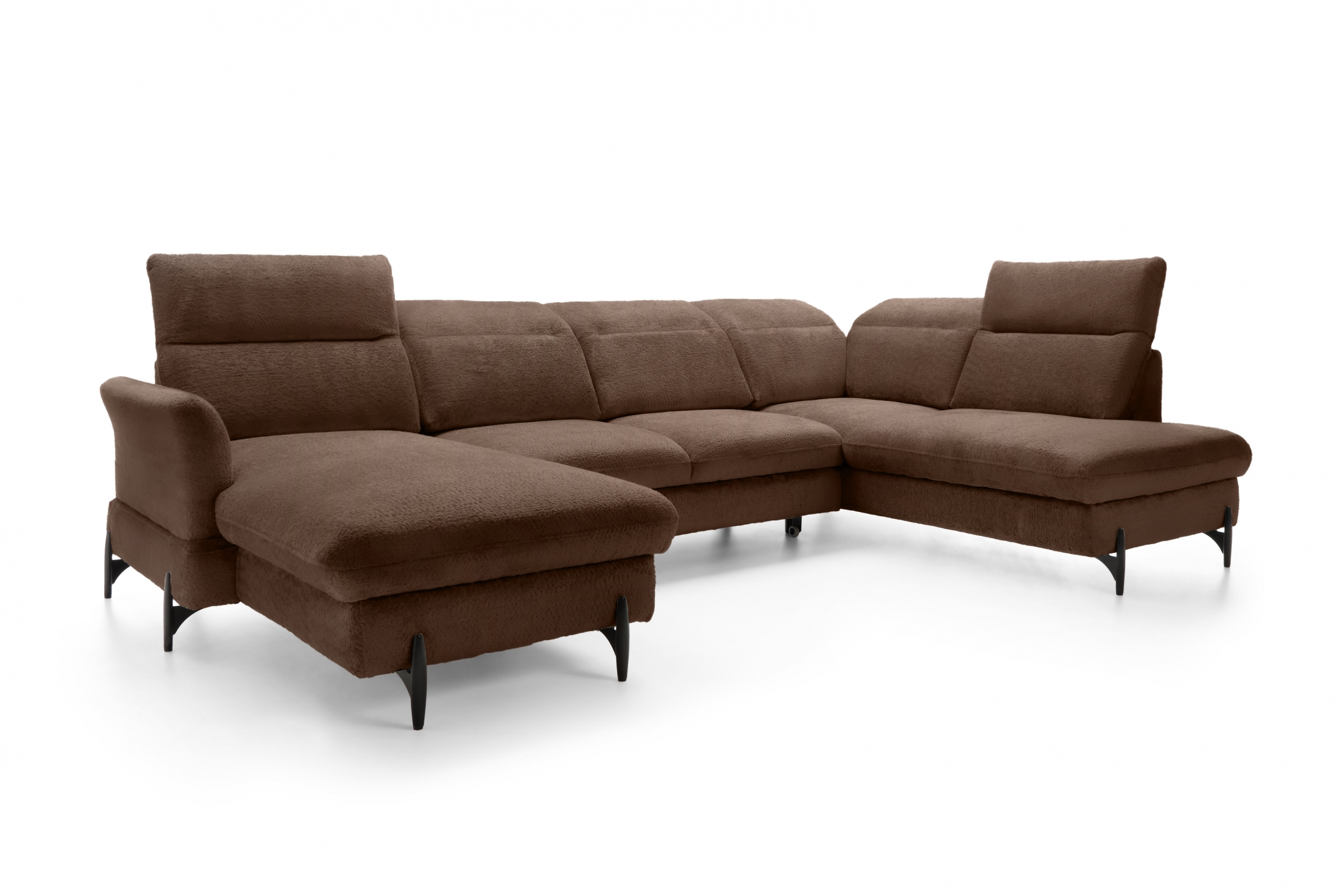 Rohová sedacia súprava pravá rozkladacia Sienna I - Hnedá / žinylka / Bellini 23 Rohová sedacia súprava pravá strana s funkciou spania Sienna I - Hnedá / šenil / Bellini 23