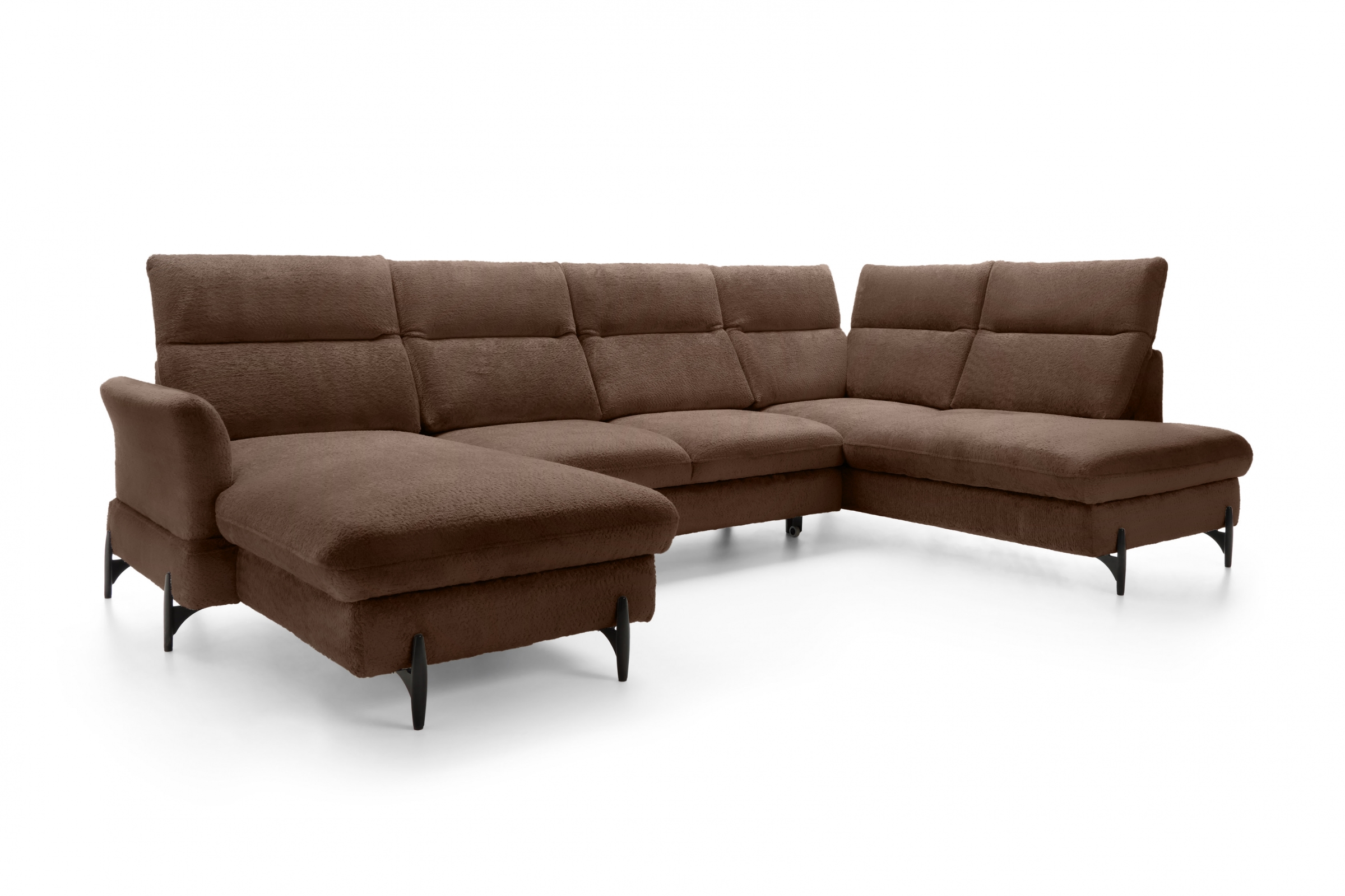 Rohová sedacia súprava pravá rozkladacia Sienna I - Hnedá / žinylka / Bellini 23 Rohová sedacia súprava pravá strana s funkciou spania Sienna I - Hnedá / šenil / Bellini 23