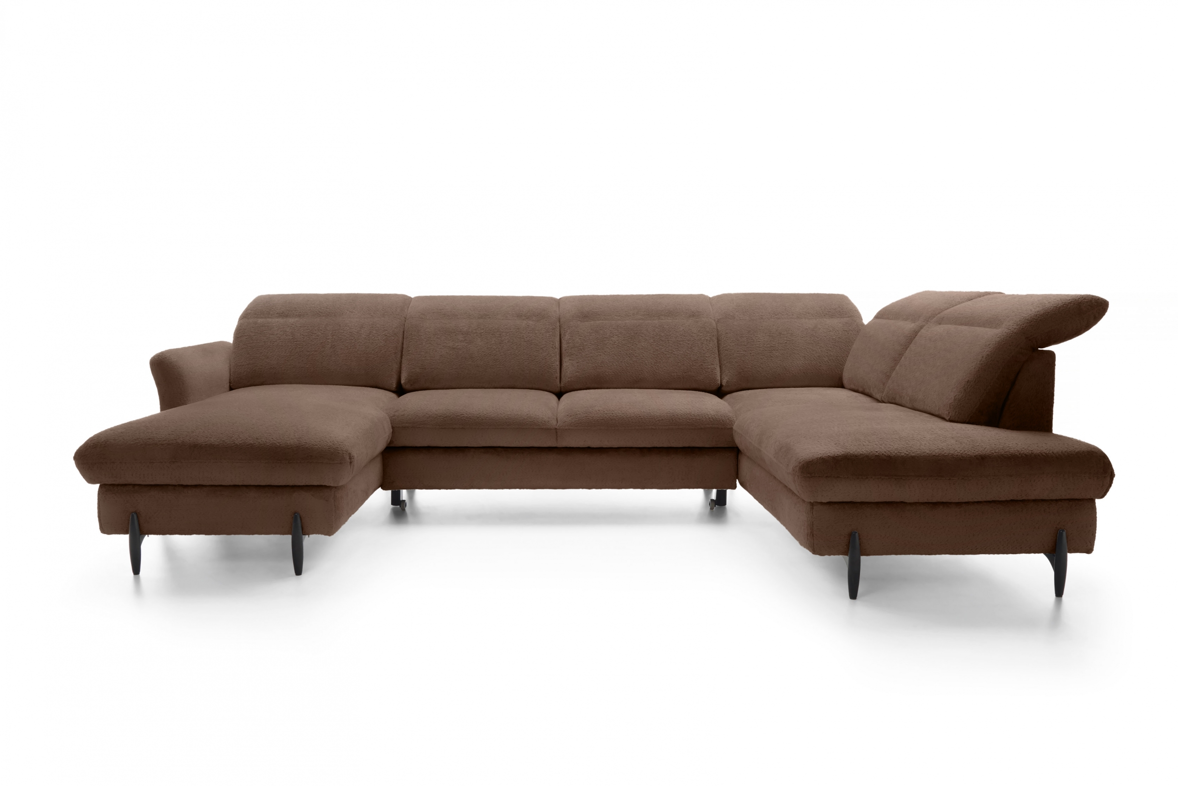 Rohová sedacia súprava pravá rozkladacia Sienna I - Hnedá / žinylka / Bellini 23 Rohová sedacia súprava pravá strana s funkciou spania Sienna I - Hnedá / šenil / Bellini 23