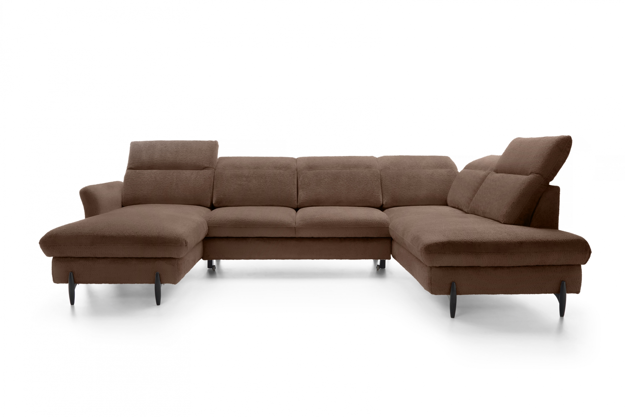 Rohová sedacia súprava pravá rozkladacia Sienna I - Hnedá / žinylka / Bellini 23 Rohová sedacia súprava pravá strana s funkciou spania Sienna I - Hnedá / šenil / Bellini 23