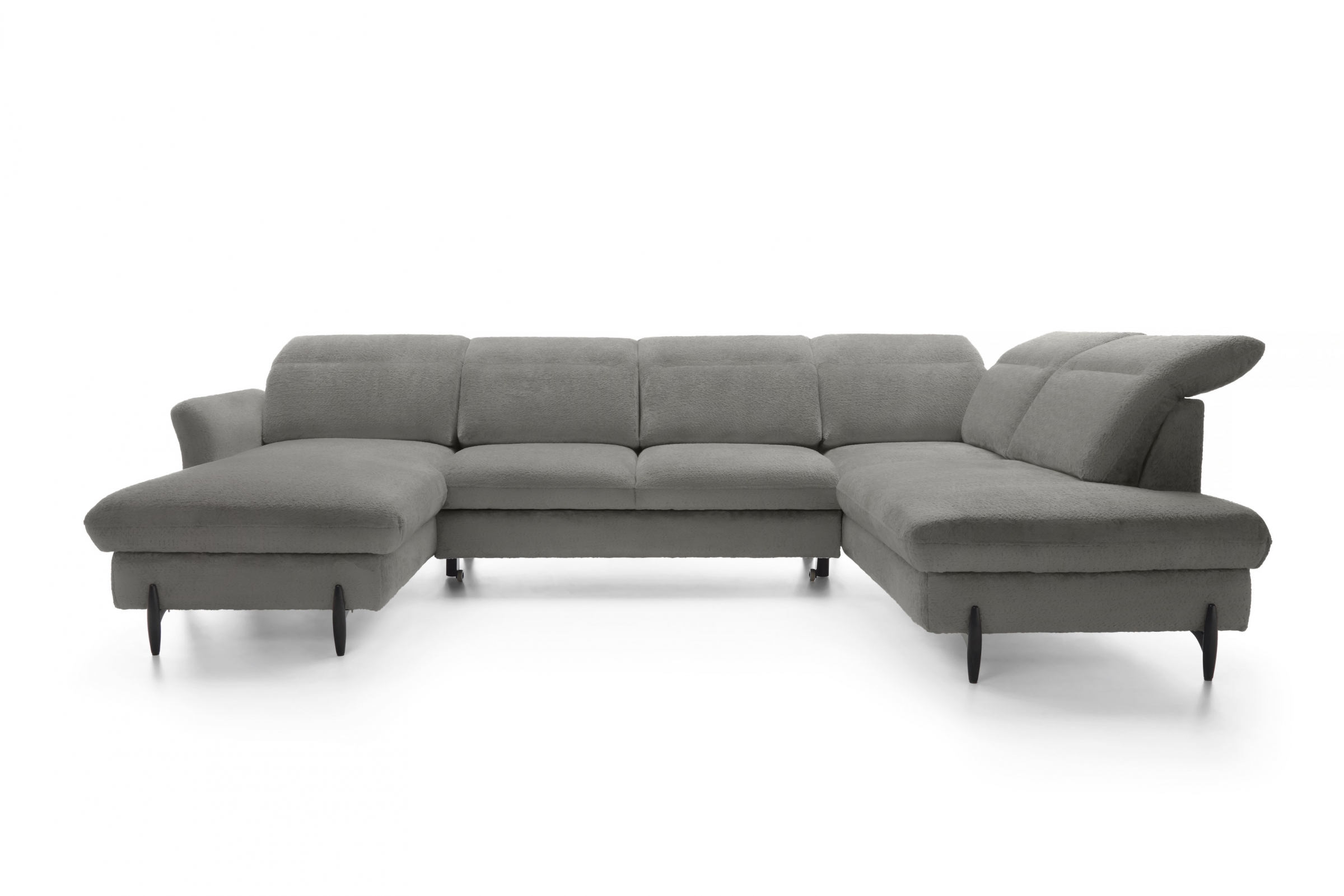 Rohová sedacia súprava pravá rozkladacia Sienna I - grafit / žinylka / Bellini 2 Rohová sedacia súprava pravá strana s funkciou spania Sienna I - grafit / šenil / Bellini 2