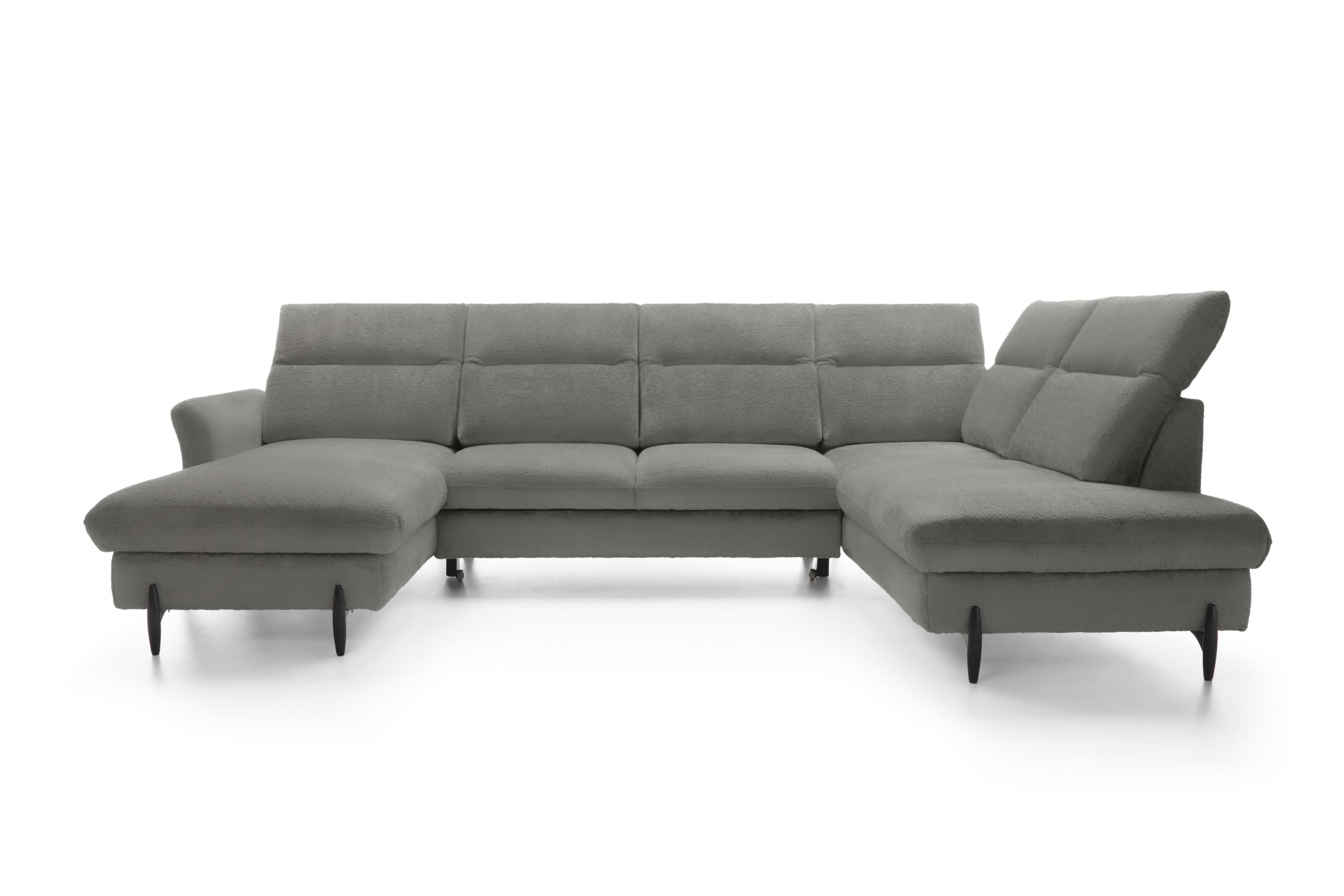 Rohová sedacia súprava pravá rozkladacia Sienna I - grafit / žinylka / Bellini 2 Rohová sedacia súprava pravá strana s funkciou spania Sienna I - grafit / šenil / Bellini 2