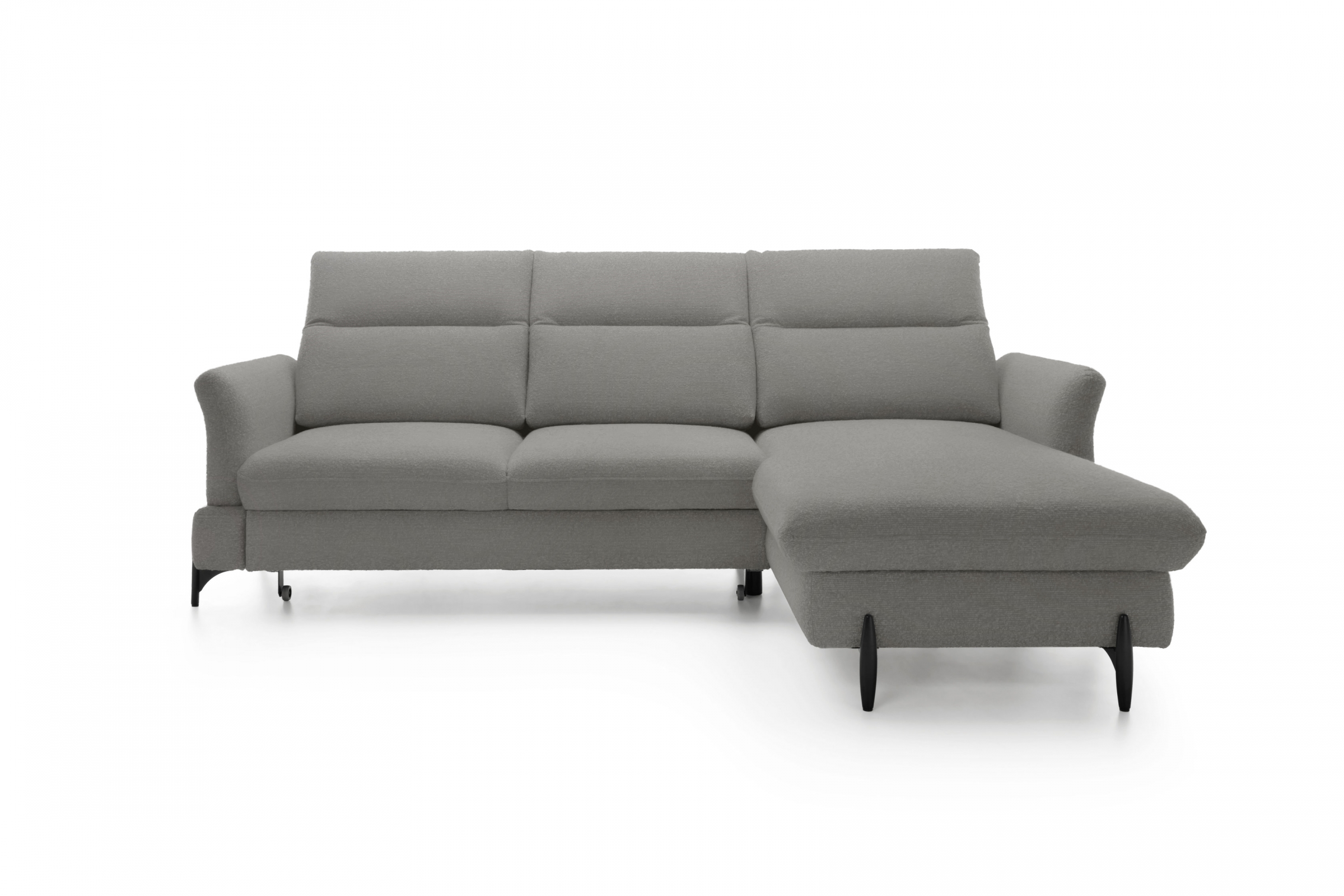 Rohová sedacia súprava pravá rozkladacia Sienna III - grafit / žinylka / Bellini 2 Rohová sedacia súprava pravá strana s funkciou spania Sienna III - grafit / šenil / Bellini 2