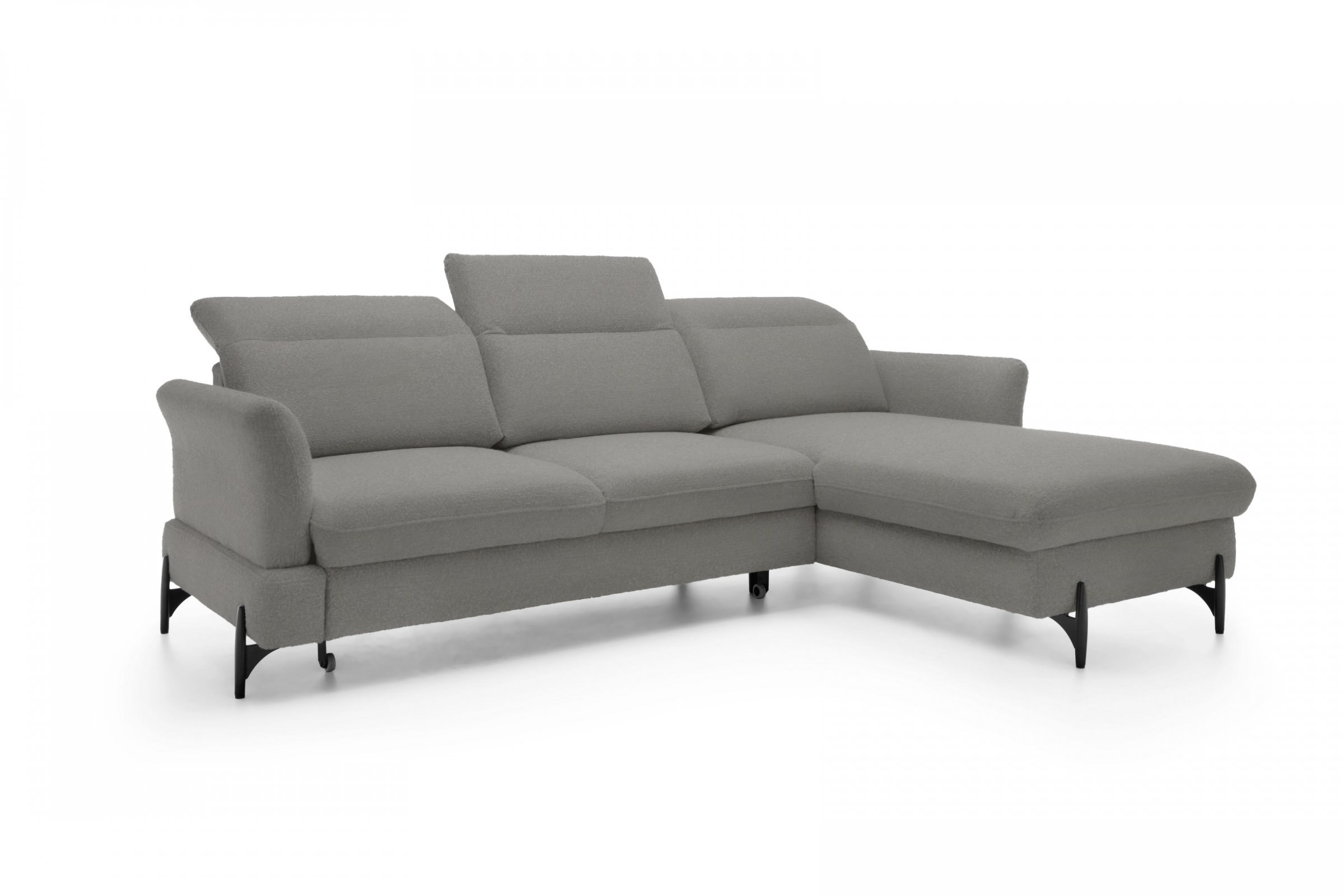 Rohová sedacia súprava pravá rozkladacia Sienna III - grafit / žinylka / Bellini 2 Rohová sedacia súprava pravá strana s funkciou spania Sienna III - grafit / šenil / Bellini 2