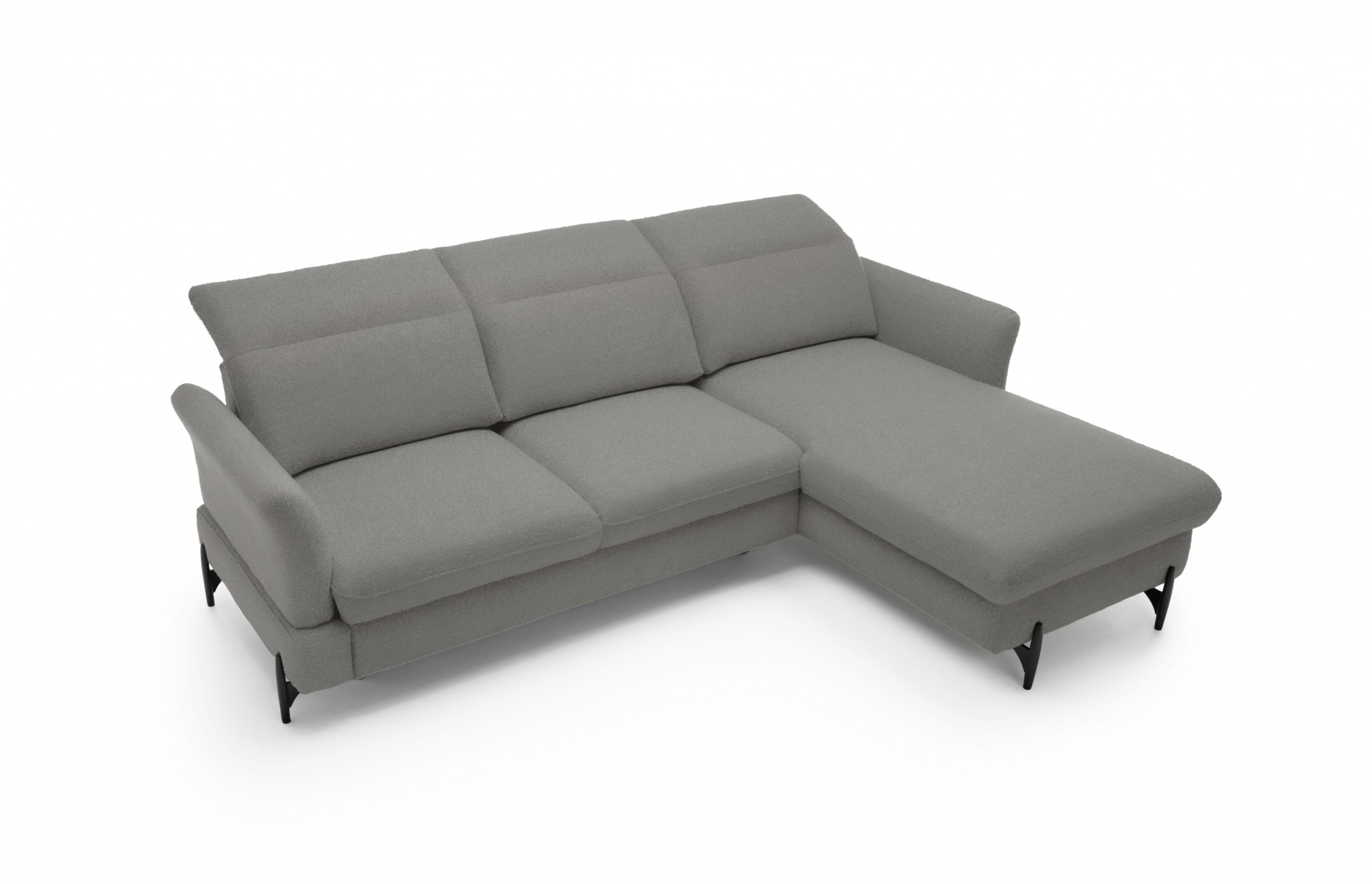 Rohová sedacia súprava pravá rozkladacia Sienna III - grafit / žinylka / Bellini 2 Rohová sedacia súprava pravá strana s funkciou spania Sienna III - grafit / šenil / Bellini 2