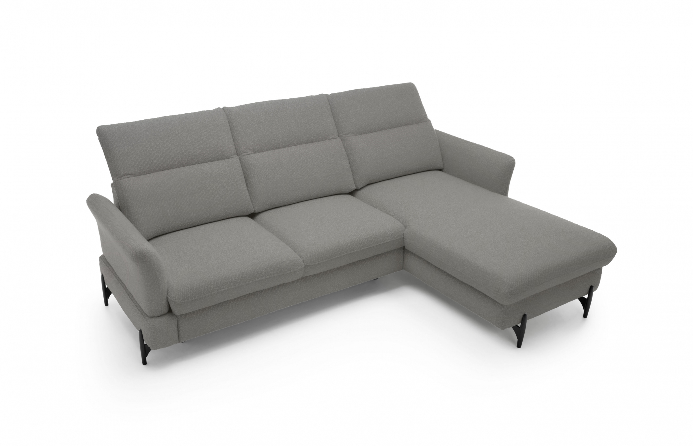 Rohová sedacia súprava pravá rozkladacia Sienna III - grafit / žinylka / Bellini 2 Rohová sedacia súprava pravá strana s funkciou spania Sienna III - grafit / šenil / Bellini 2