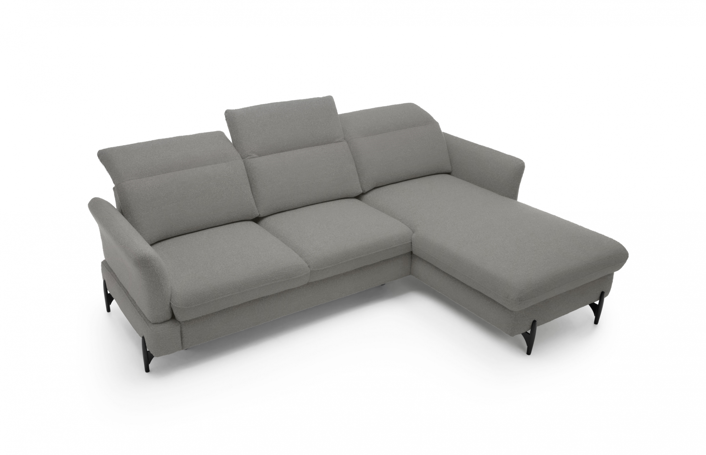 Rohová sedacia súprava pravá rozkladacia Sienna III - grafit / žinylka / Bellini 2 Rohová sedacia súprava pravá strana s funkciou spania Sienna III - grafit / šenil / Bellini 2