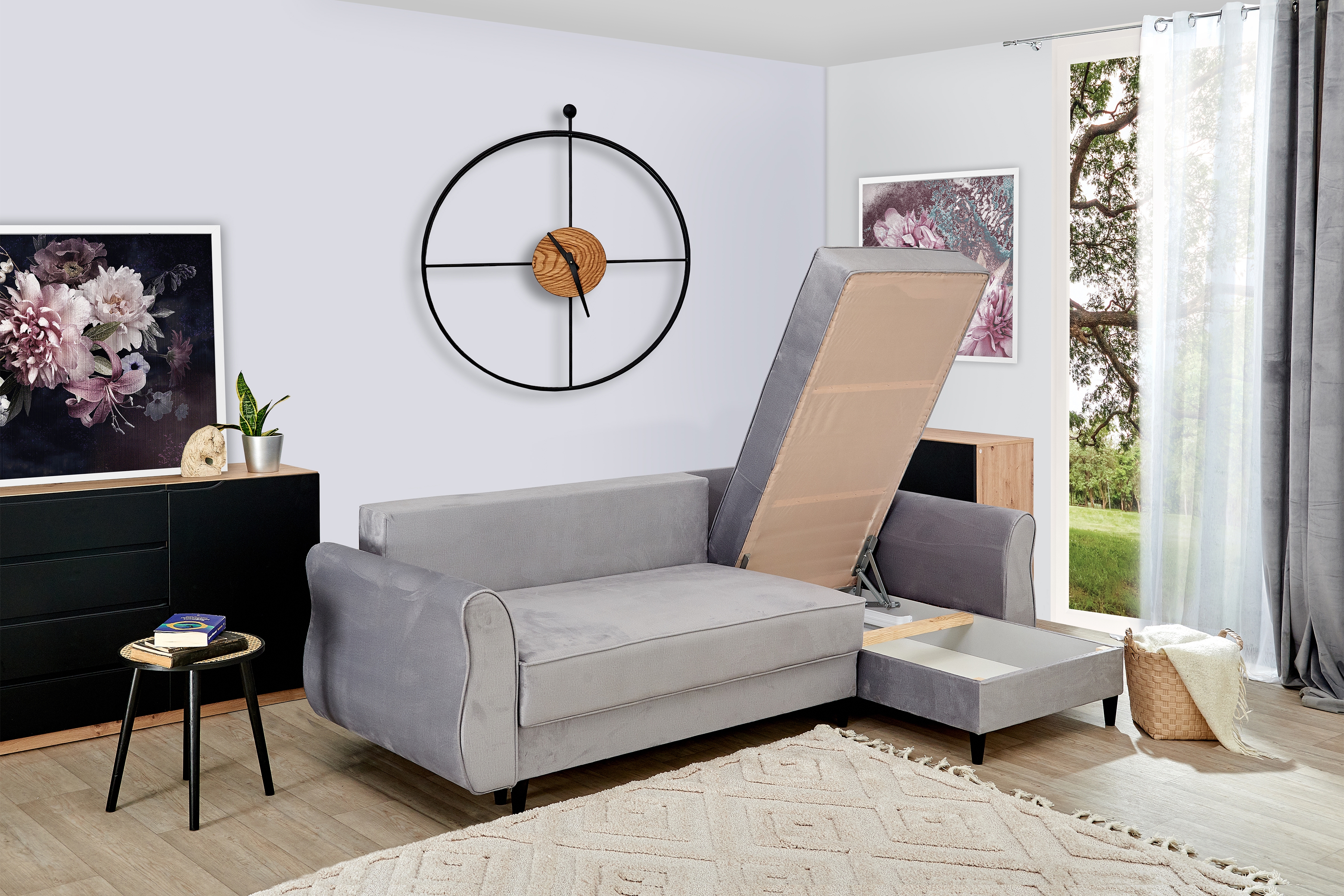 Rohová sedací souprava rozkladany pro obývacího pokoje Carla Rohová sedací souprava rozkladany pro obývacího pokoje Carla