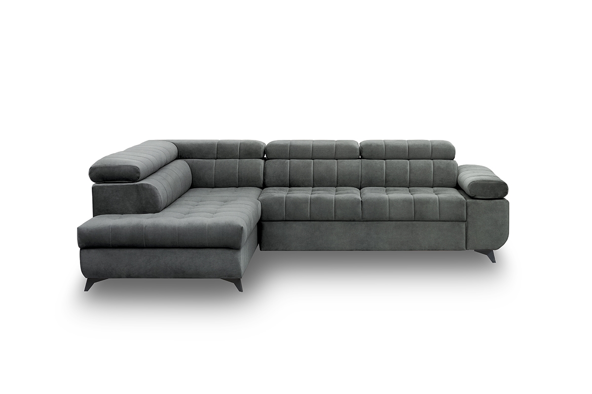 Rozkládací rohová sedací souprava Dragonis L levá - grafitová Zetta 305 Rohová sedací souprava do obývacího pokoje