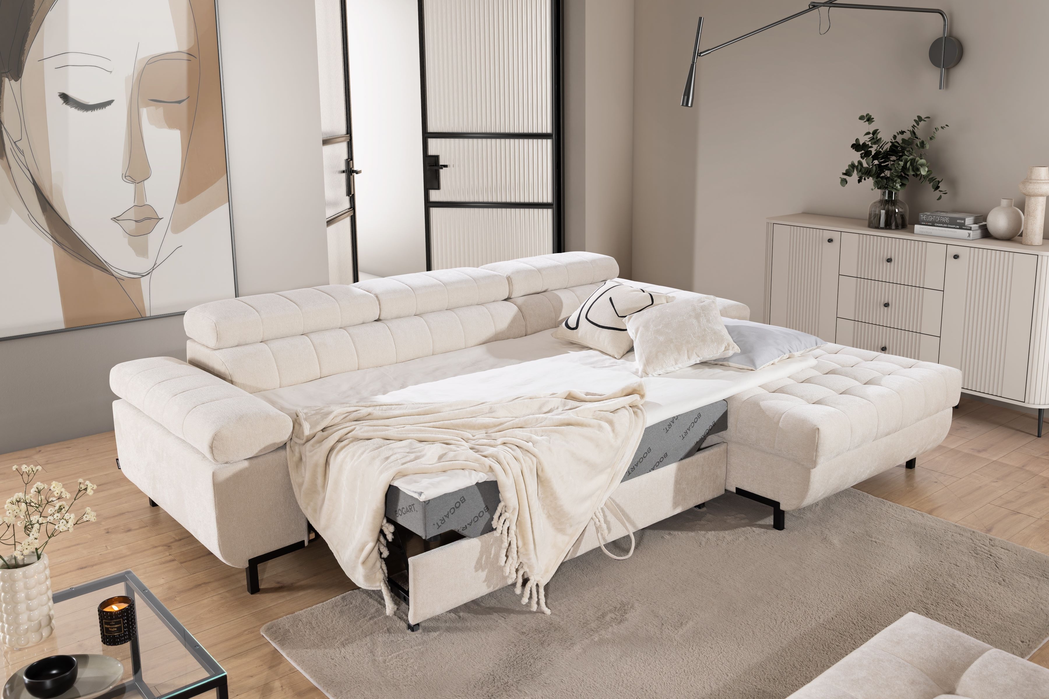 Rozkládací rohová sedací souprava Tyrion Mini Rohová sedací souprava rozkladany pro obývacího pokoje Tyrion Mini