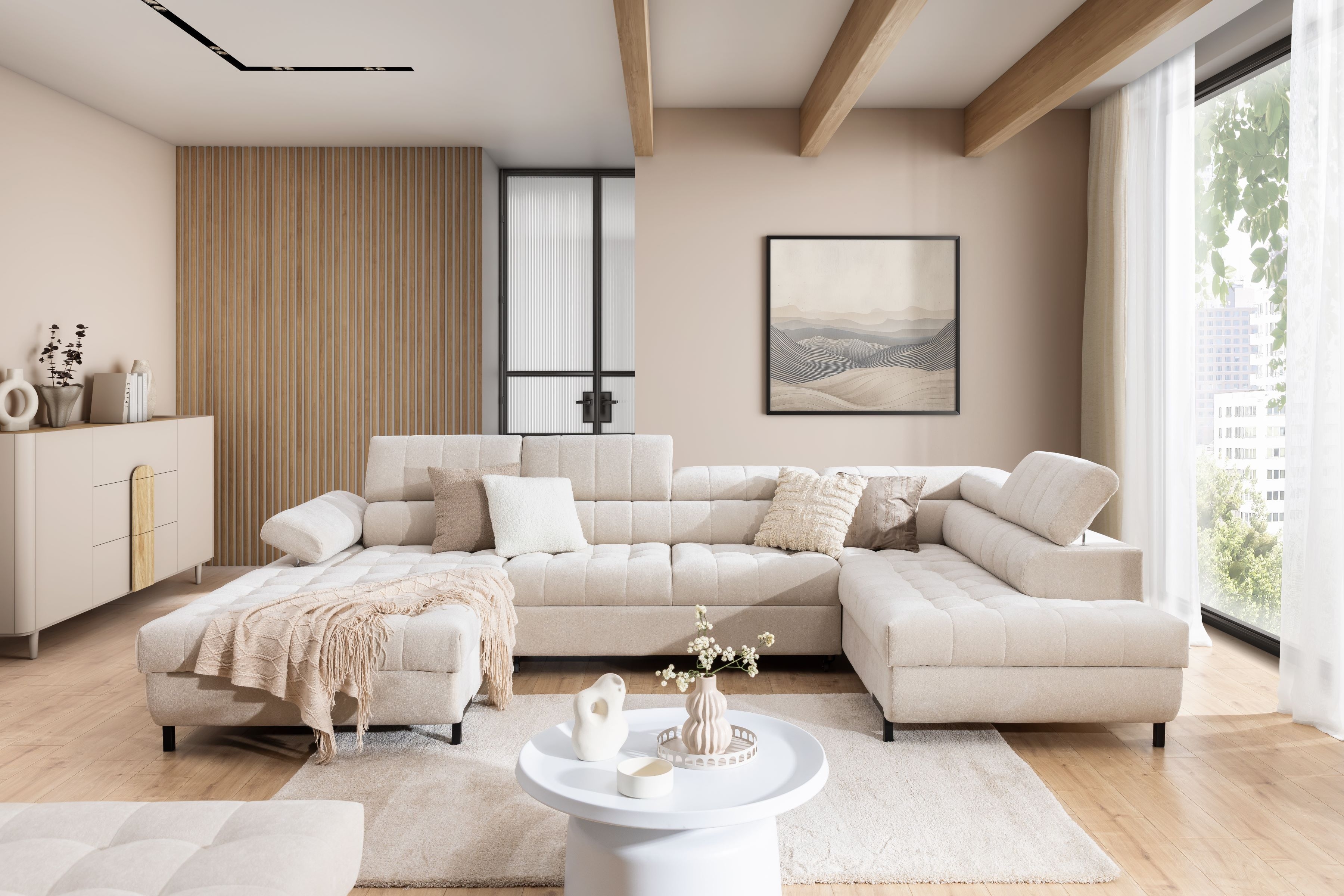 Rozkládací rohová sedací souprava Tyrion U II Rohová sedací souprava rozkladany pro obývacího pokoje Tyrion U II