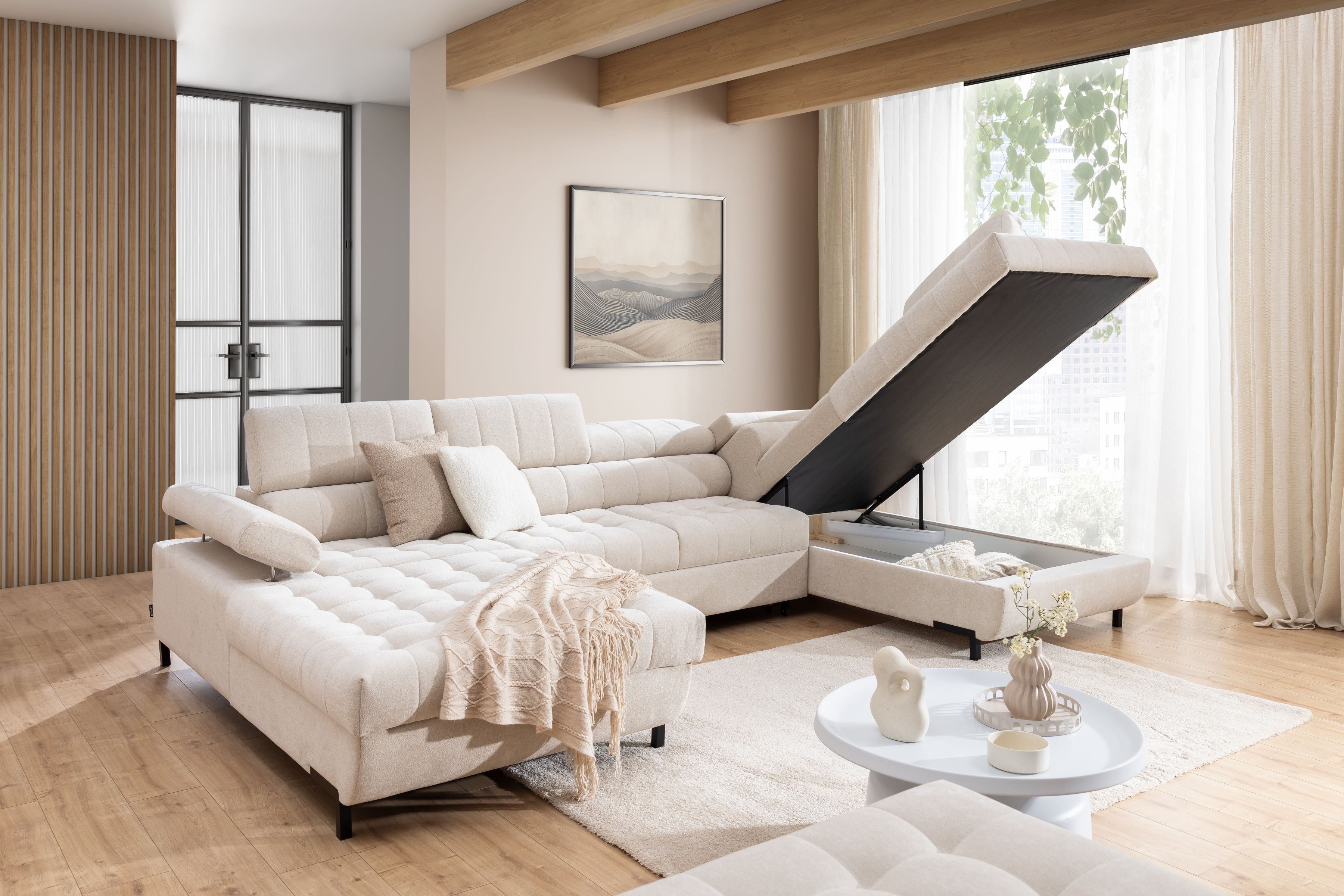 Rozkládací rohová sedací souprava Tyrion U II Rohová sedací souprava rozkladany pro obývacího pokoje Tyrion U II