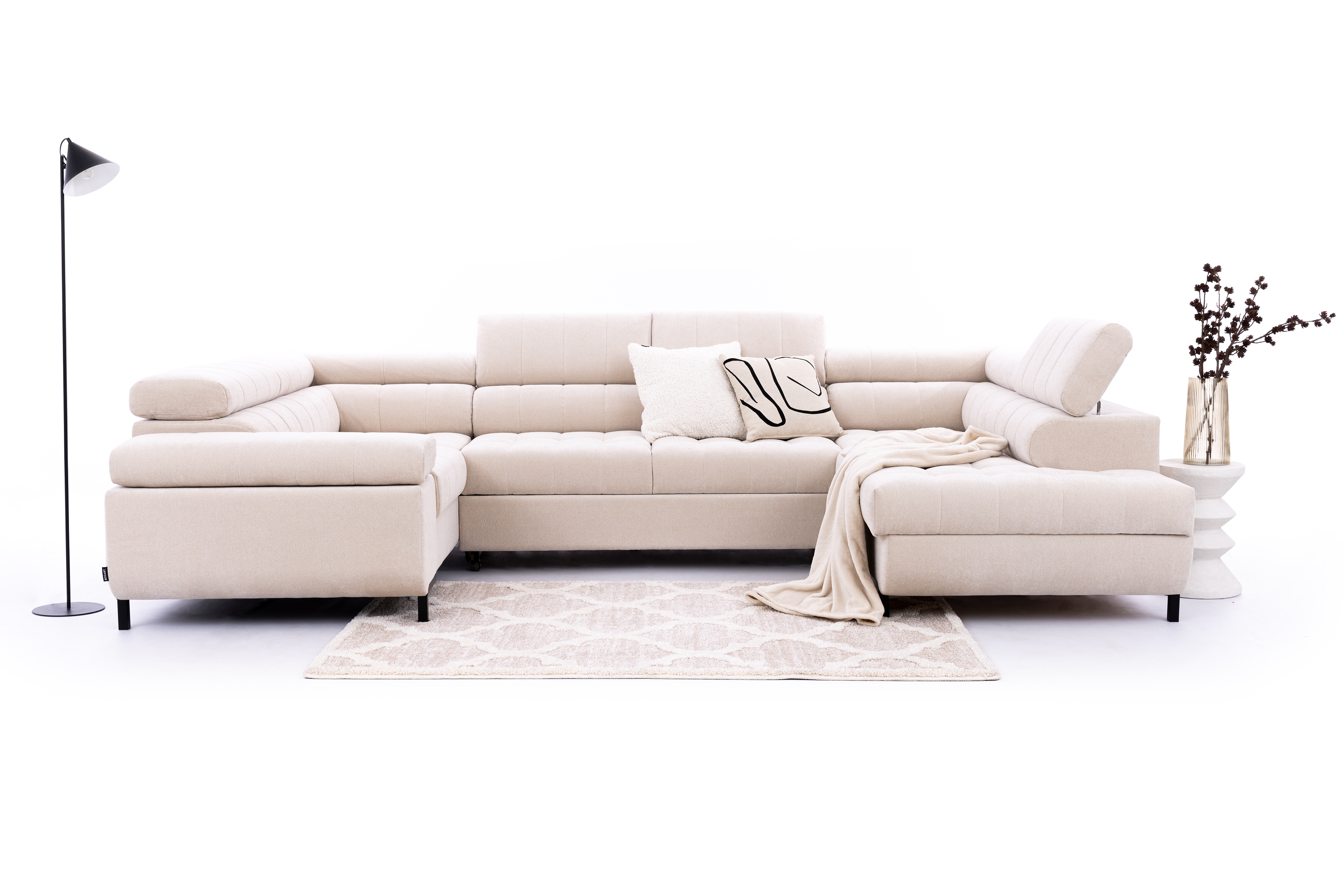 Rozkládací rohová sedací souprava Tyrion U Rohová sedací souprava rozkladany pro obývacího pokoje Tyrion U