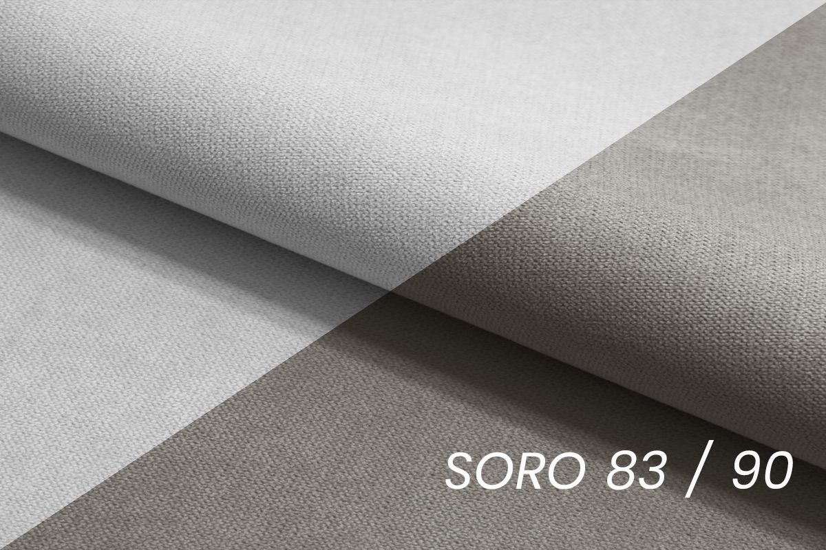 Rohová sedacia súprava Vonder rozkladacia - sivá tkanina Soro 83 / 90 Rohová sedacia súprava rozkladany do obývacej izby Vonder - šedá plecionka Soro 83 / 90 