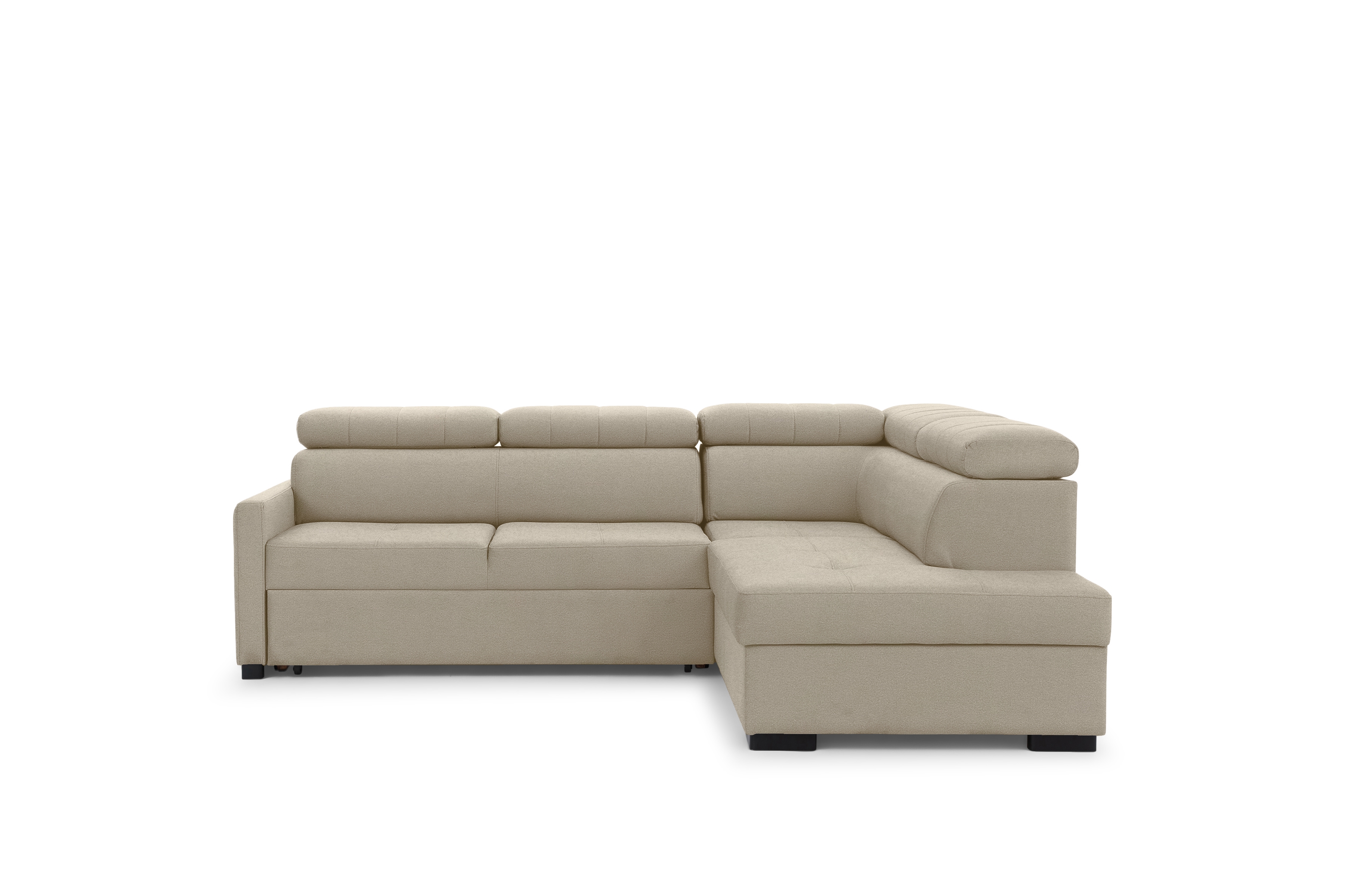 Rozkládací rohová sedací souprava Taremo L pravá – krémová Ado 1601 Halva Rohová sedací souprava Taremo L rozkládací pravá - kremowa plecionka Ado 1601 Halva