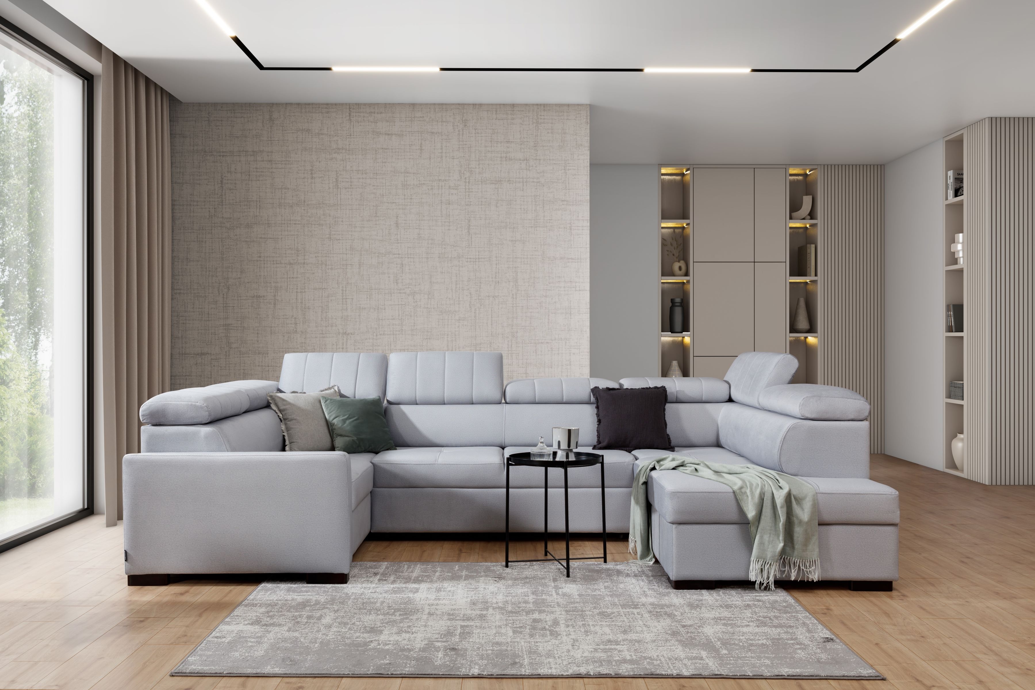 Rozkládací rohová sedací souprava Taremo U Rohová sedací souprava Taremo U rozkládací 