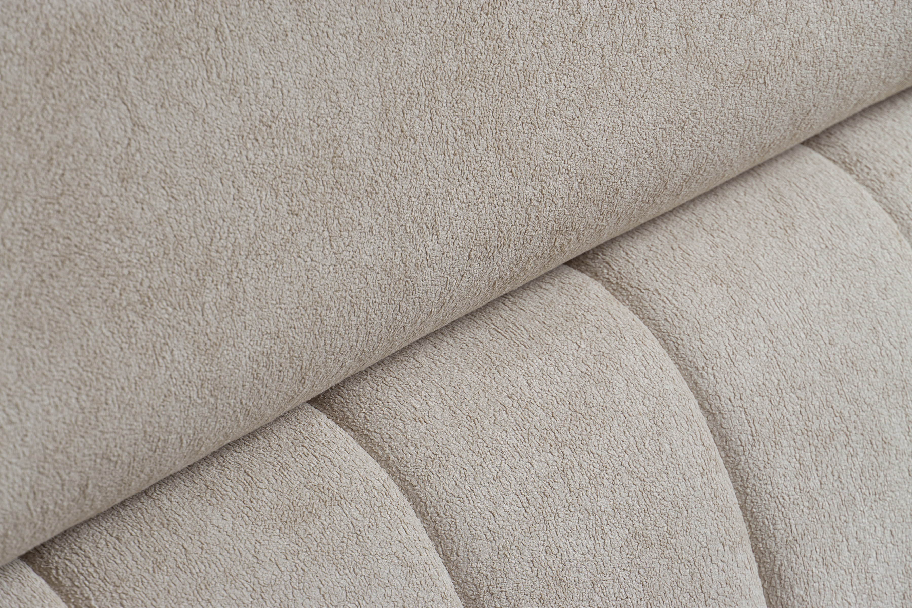 Rohová pohovka Vario s rozkladem univerzální pravolevá - béžová pletenina Freya 210-03 Rohová sedací souprava Vario rozkládací uniwersalny prawo/levá - béžová Pletenina Freya 210-03