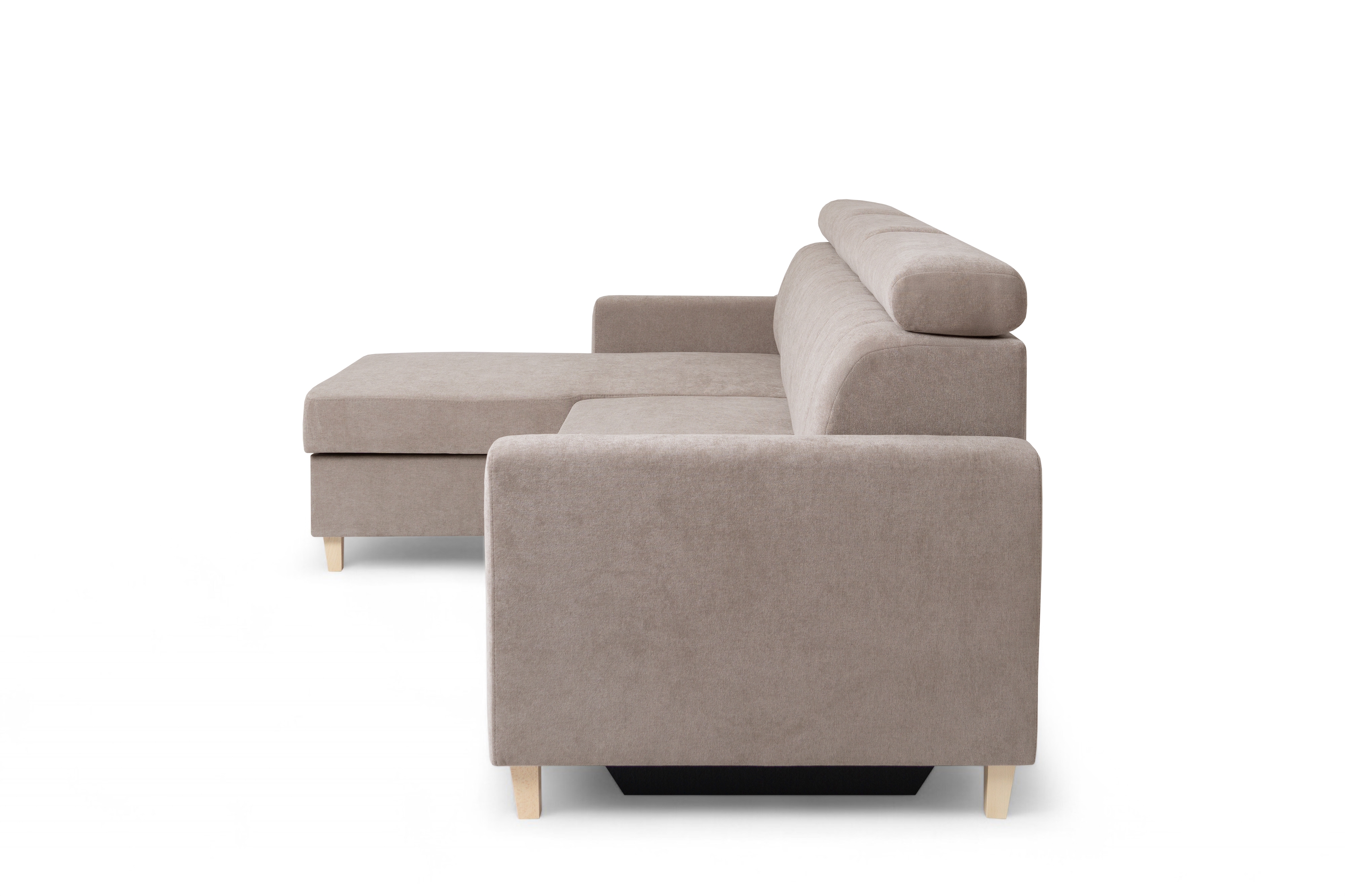 Rozkladacia rohová sedačka Vario univerzálna - béžová žinylka Wind 11 Rohová sedacia súprava Vario s funkciou spánku uniwersalny prawo/Ľavá strana - béžový šenil Wind 11 