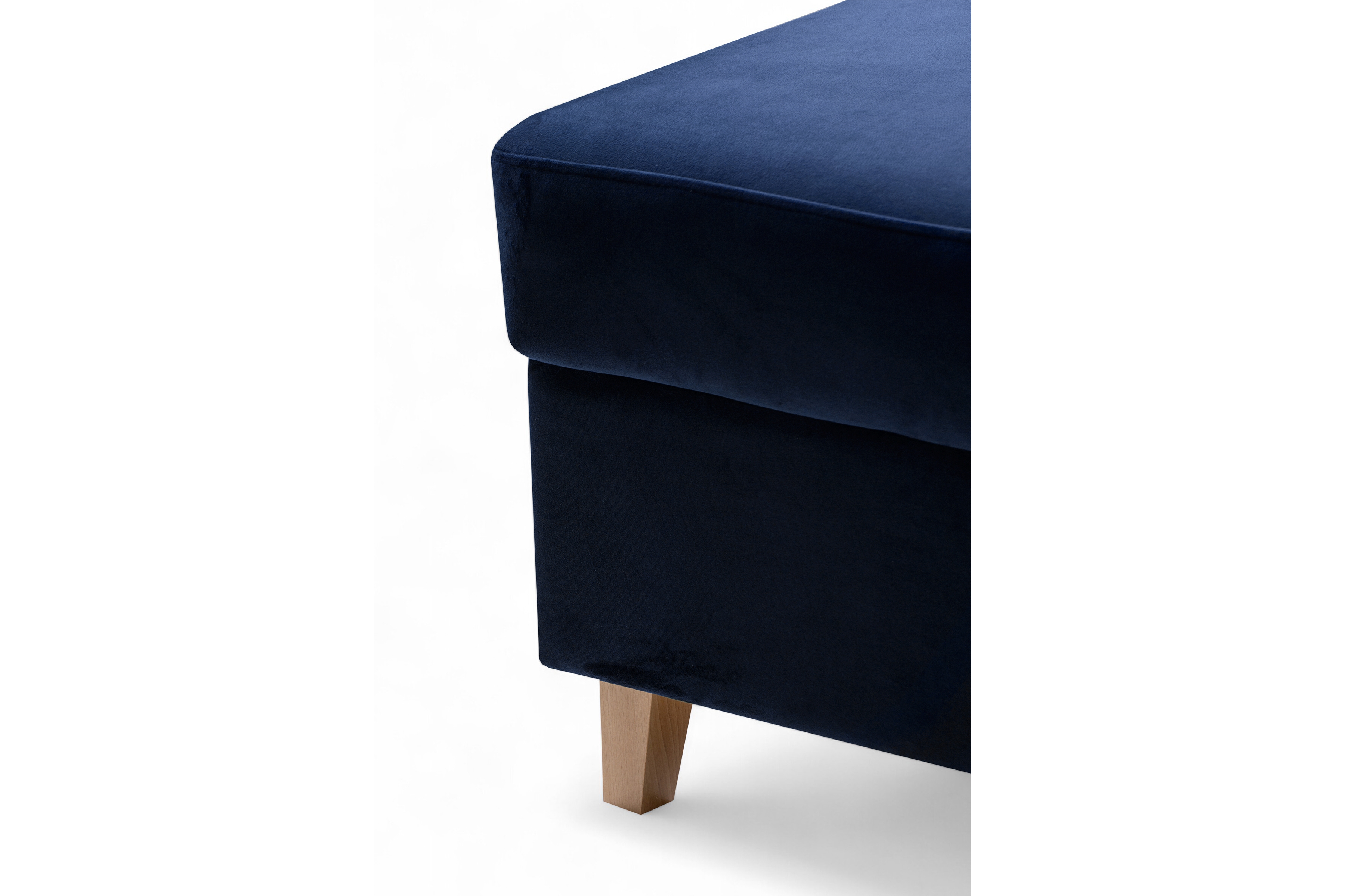 Rozkladacia rohová sedacia súprava Vario univerzálna – tmavomodrý zamat Bluvel 86 Rohová sedacia súprava Vario s funkciou spánku uniwersalny prawo/Ľavá strana - námornícka modrá velúr Bluvel 86