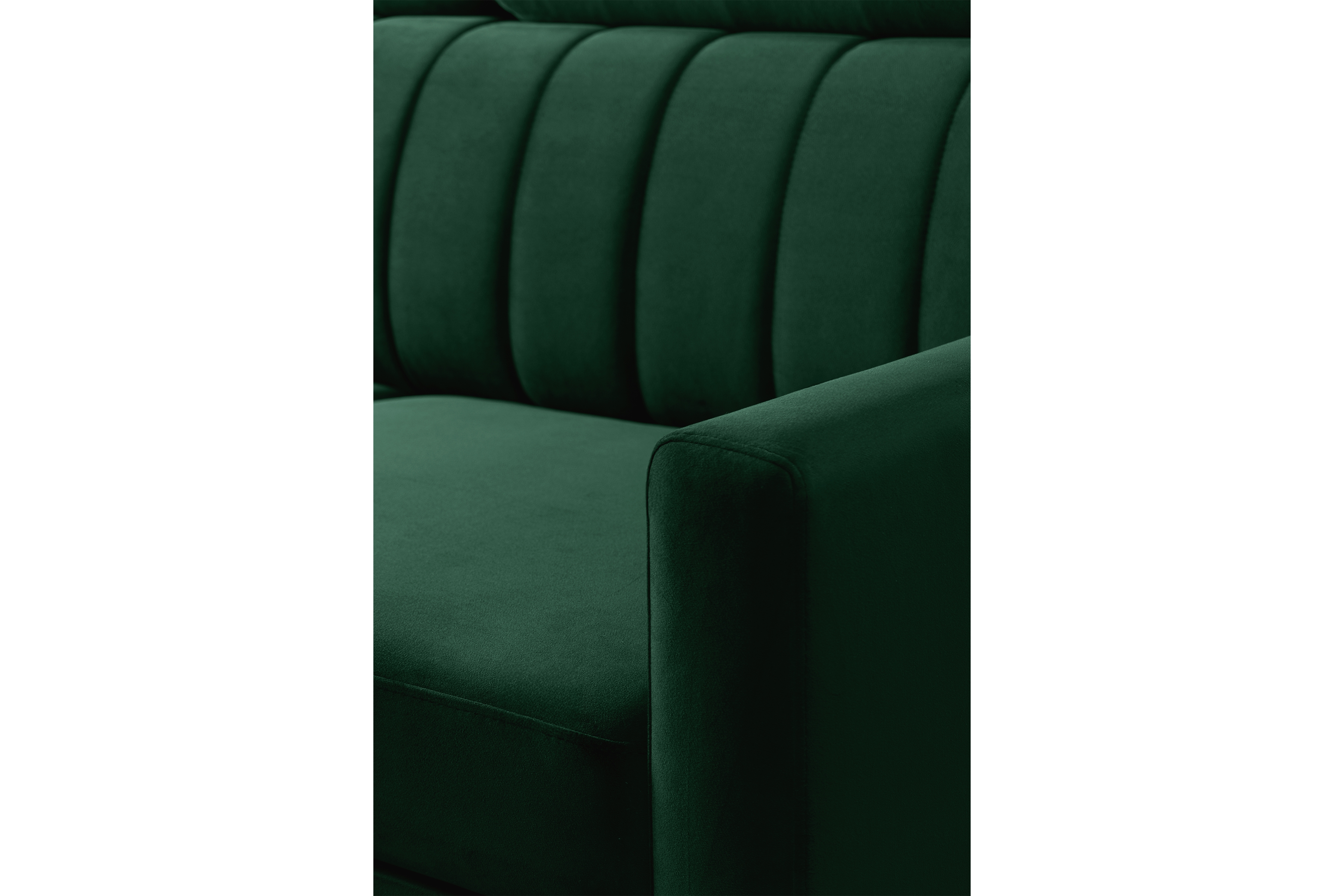 Rozkladacia rohová sedačka Vario univerzálna - zelený velúr Bluvel 78 Rohová sedacia súprava Vario s funkciou spánku uniwersalny prawo/Ľavá strana - Zelený velúr Bluvel 78