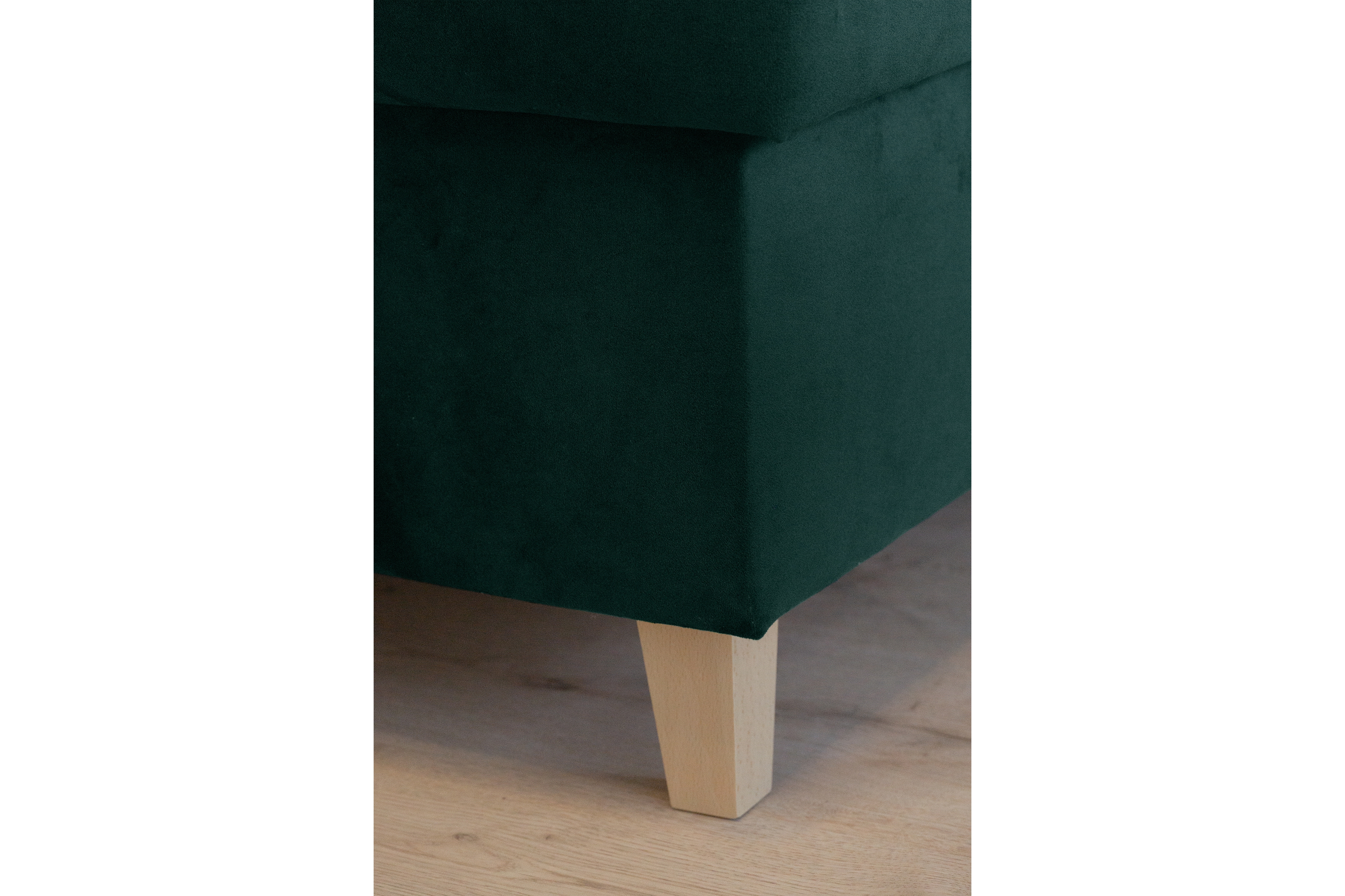 Rozkladacia rohová sedačka Vario univerzálna - zelený velúr Bluvel 78 Rohová sedacia súprava Vario s funkciou spánku uniwersalny prawo/Ľavá strana - Zelený velúr Bluvel 78