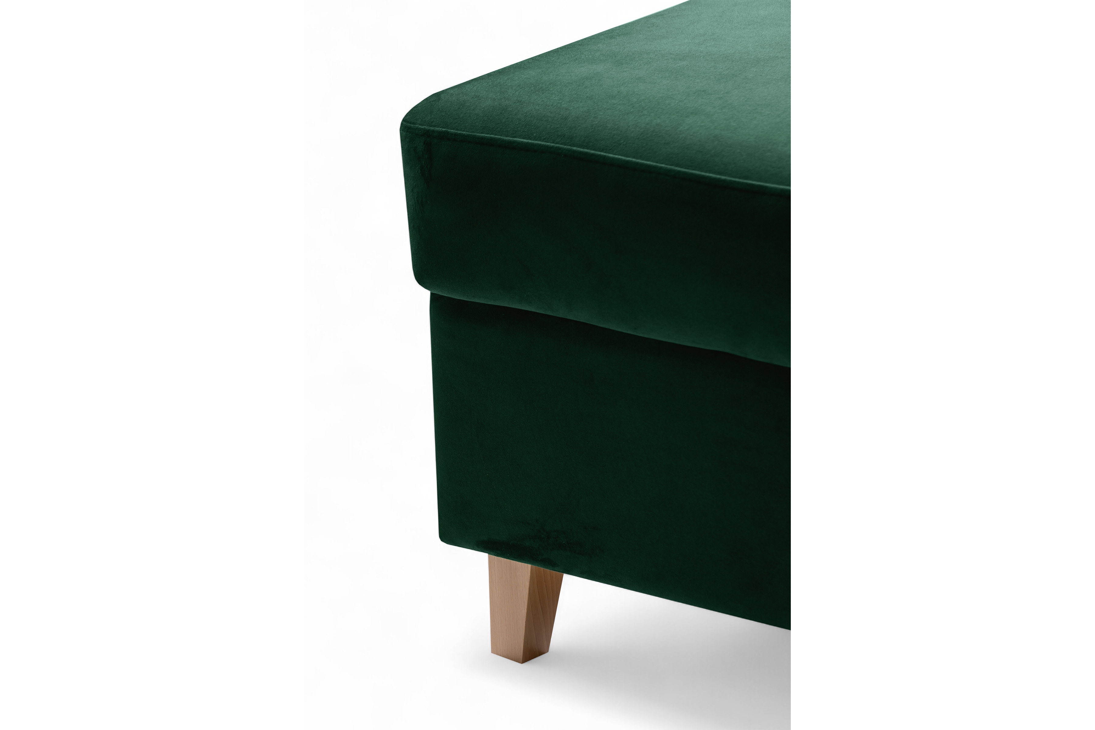 Rozkladacia rohová sedačka Vario univerzálna - zelený velúr Bluvel 78 Rohová sedacia súprava Vario s funkciou spánku uniwersalny prawo/Ľavá strana - Zelený velúr Bluvel 78