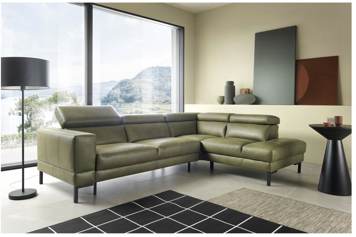 Rohová sedacia súprava s elektricky výsuvným sedákom Nayomi 2,5RS -OTM Rohová sedacia súprava s elektricky výsuvným sedákem Nayomi pravá strana