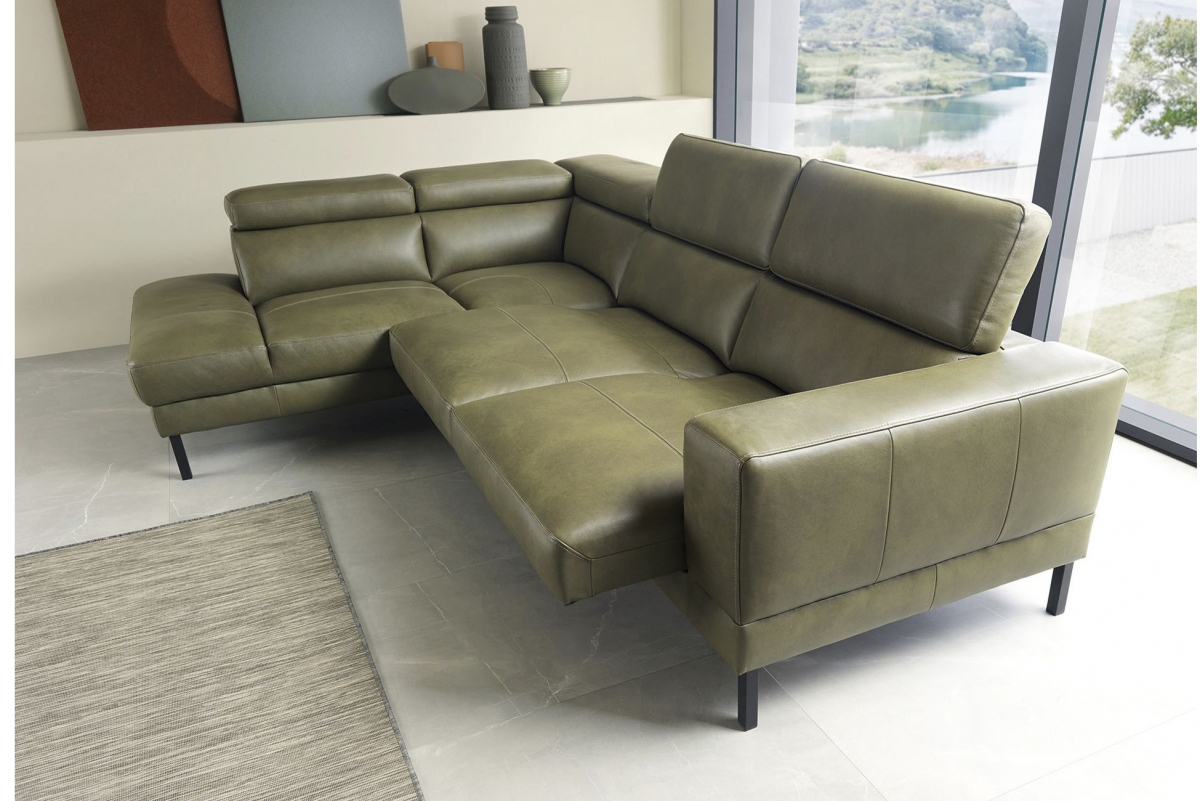 Rohová sedacia súprava s elektricky výsuvným sedákom Nayomi OTM -2,5RS Rohová sedacia súprava s elektricky výsuvným sedákem Nayomi Ľavá strana