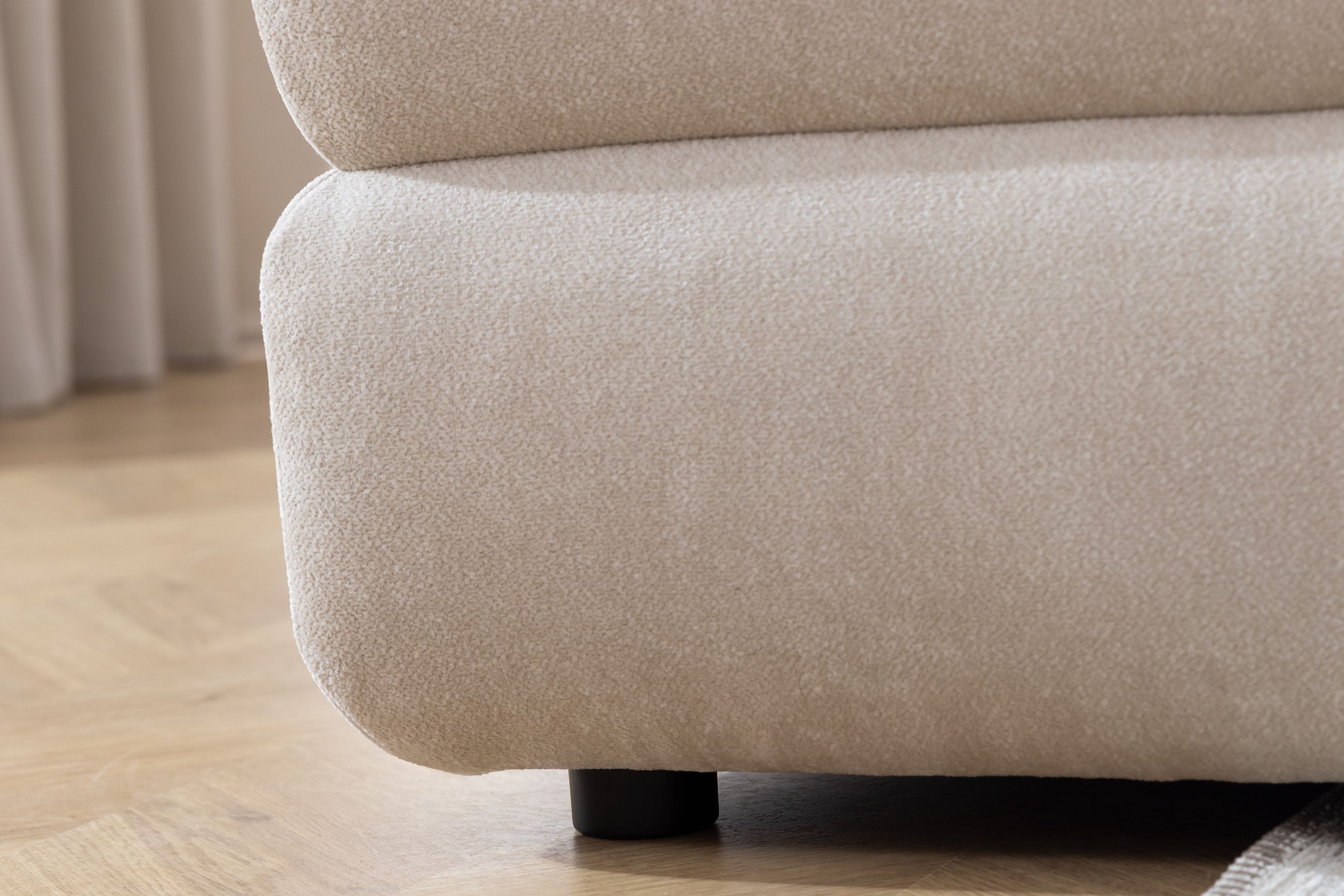 Rohová pohovka Tulia Mini s elektricky výsuvným sedákem Rohová sedací souprava z elektricky wysuwanym sedadlem Tulia Mini