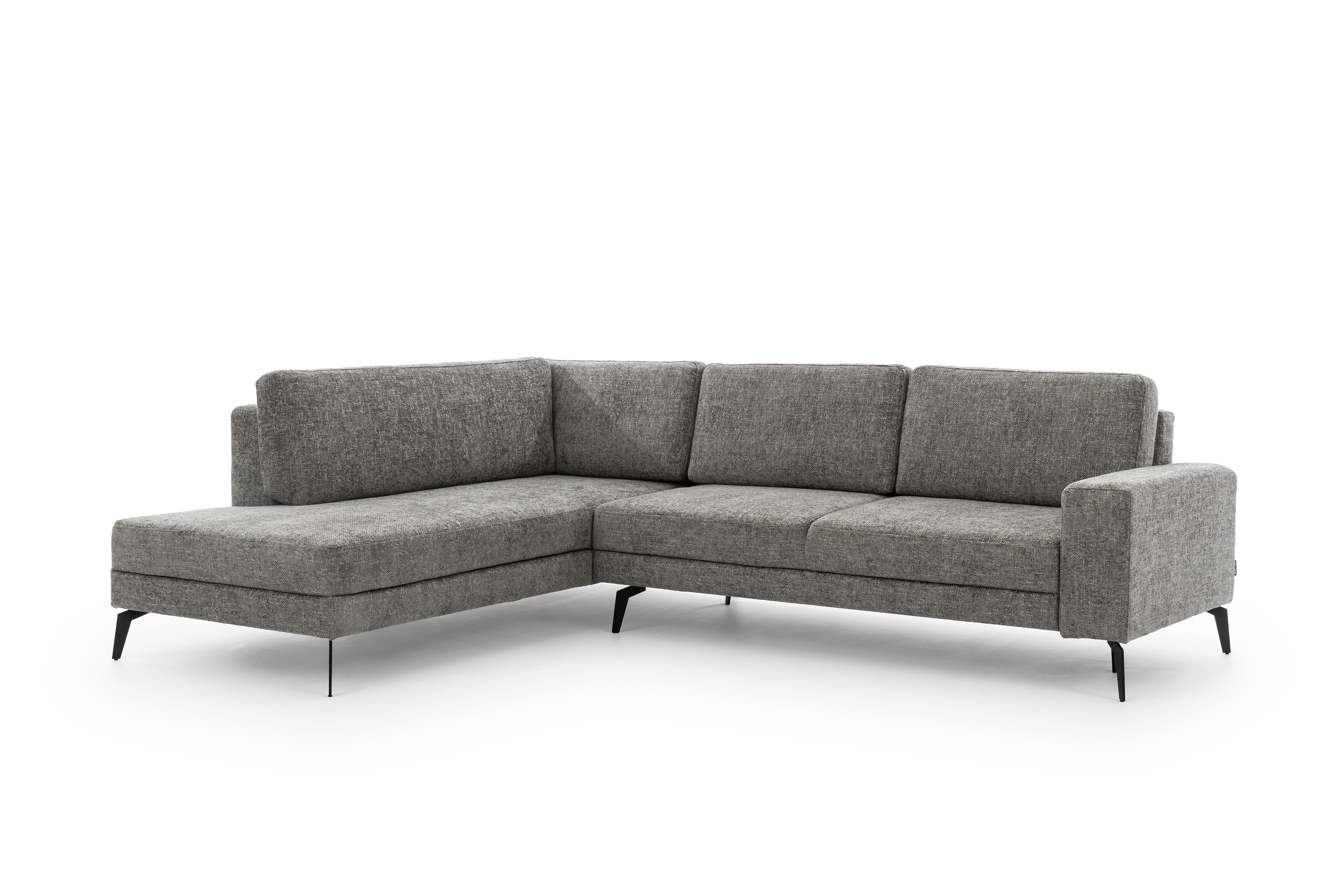 Rohová sedacia súprava Elentio L ľavá s funkciou spania - sivá tkanina Magni 206.13 Rohová sedacia súprava s funkciou spania Elentio L Ľavý - šedá plecionka Magni 206.13