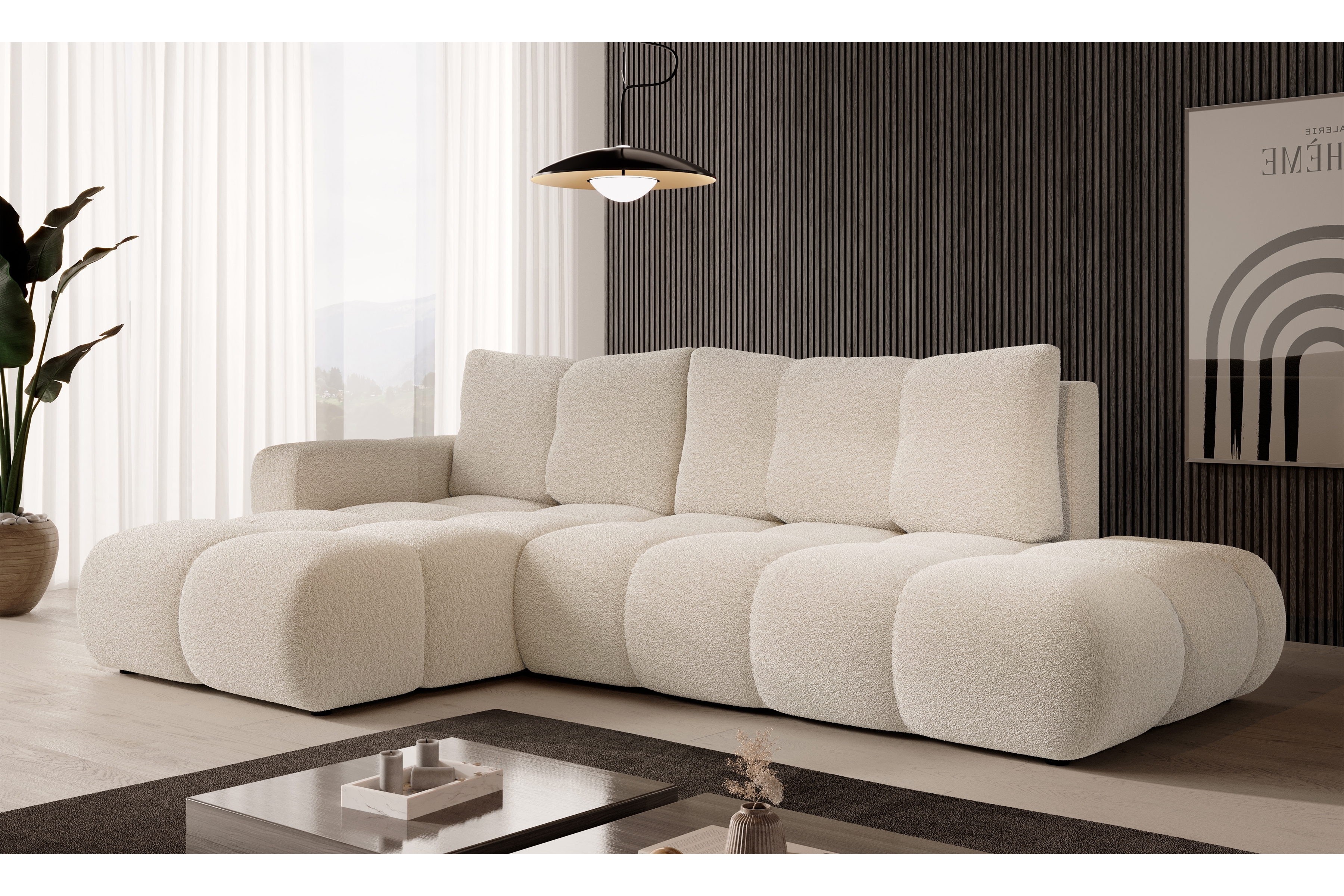 Rozkládací rohová sedací souprava Fiza levá Rohová sedací souprava rozkládací Fiza levá