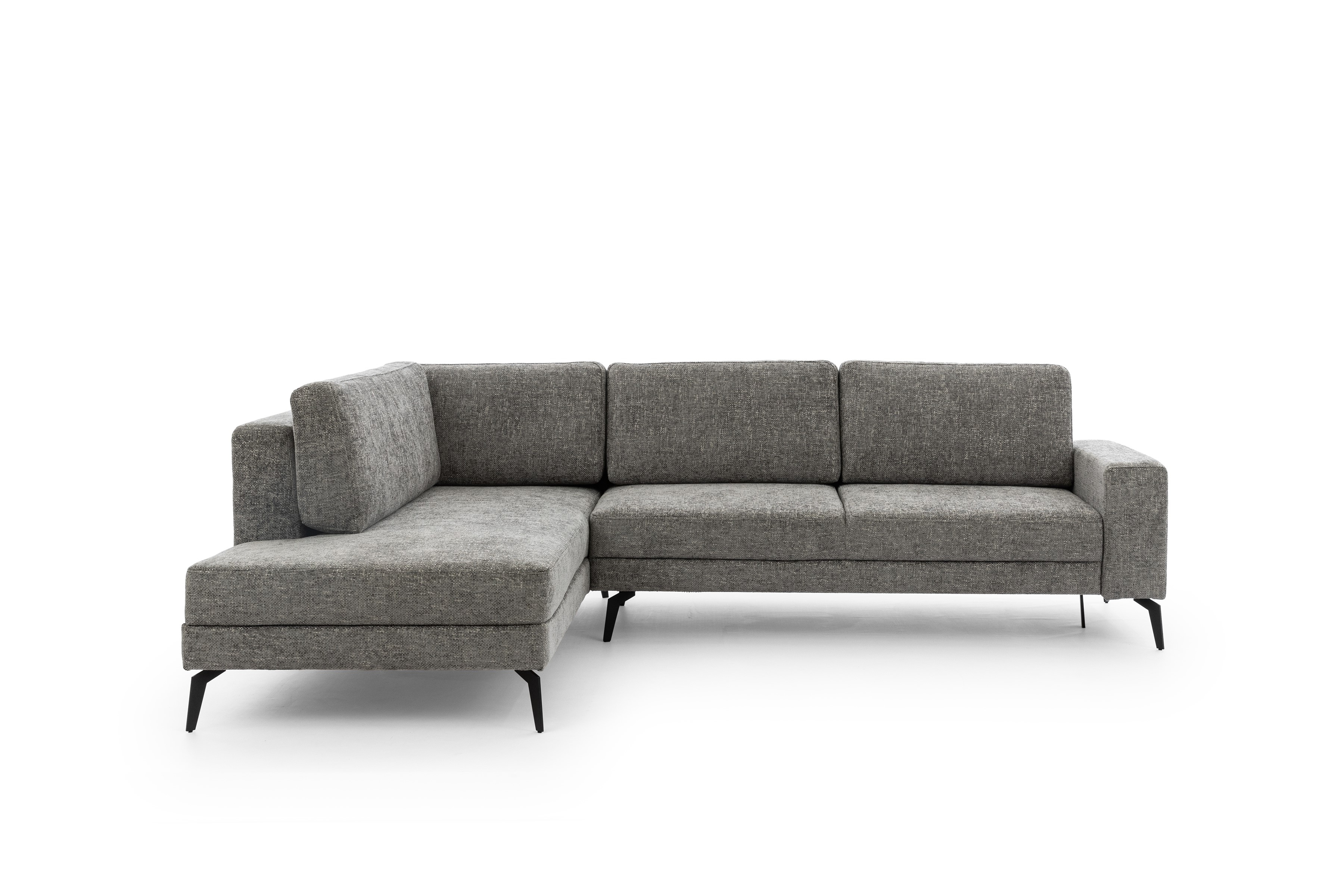 Rohová sedacia súprava Elentio L ľavá s funkciou spania - sivá tkanina Magni 206.13 Rohová sedacia súprava s funkciou spania Elentio L Ľavý - šedá plecionka Magni 206.13