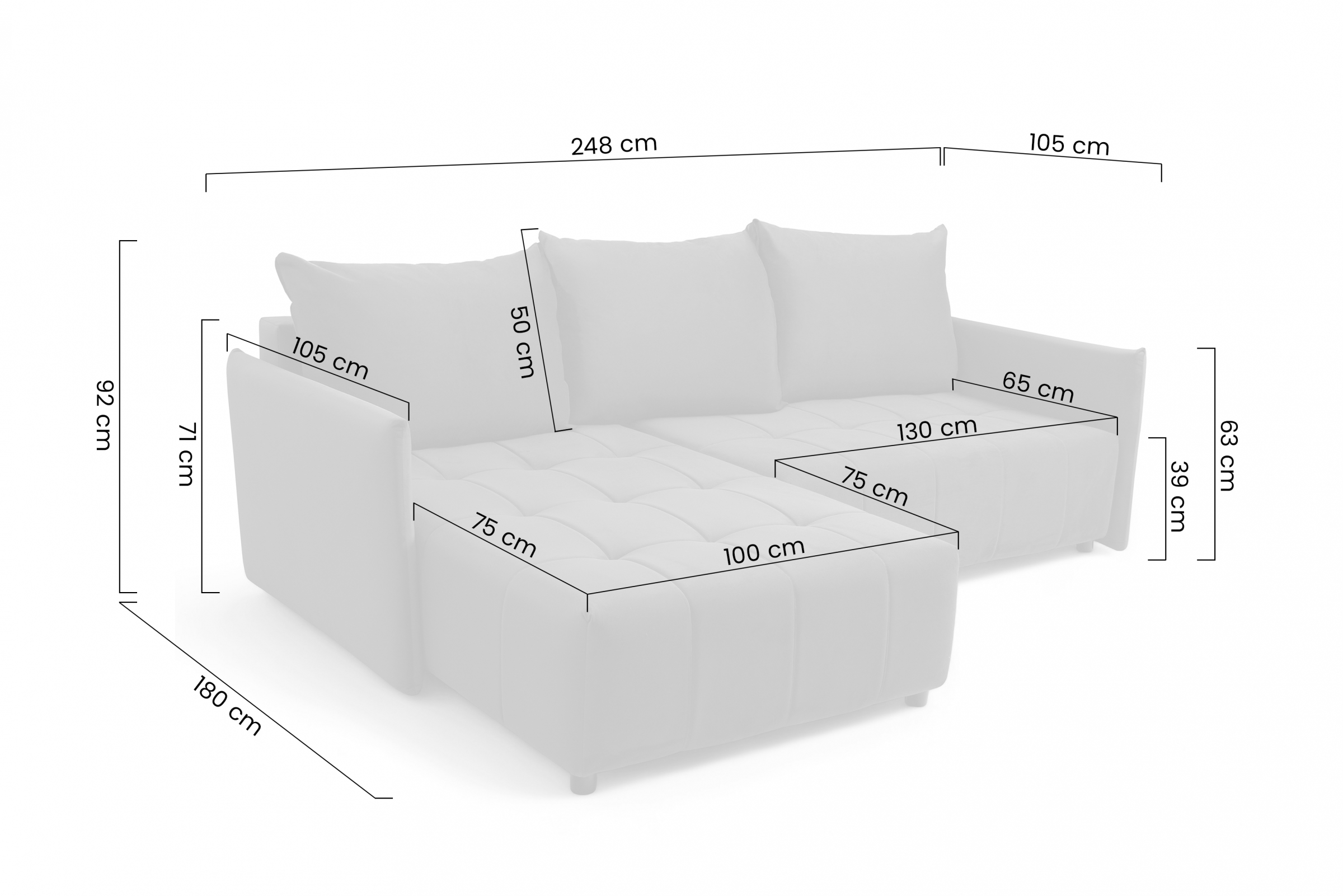 Rozkladacia rohová sedacia súprava Alyssia pravá - hnedý zamat Matt Velvet 29 Rohová sedacia súprava s funkciou spánku Alyssia pravá strana - Hnedý zamat Matt Velvet 29