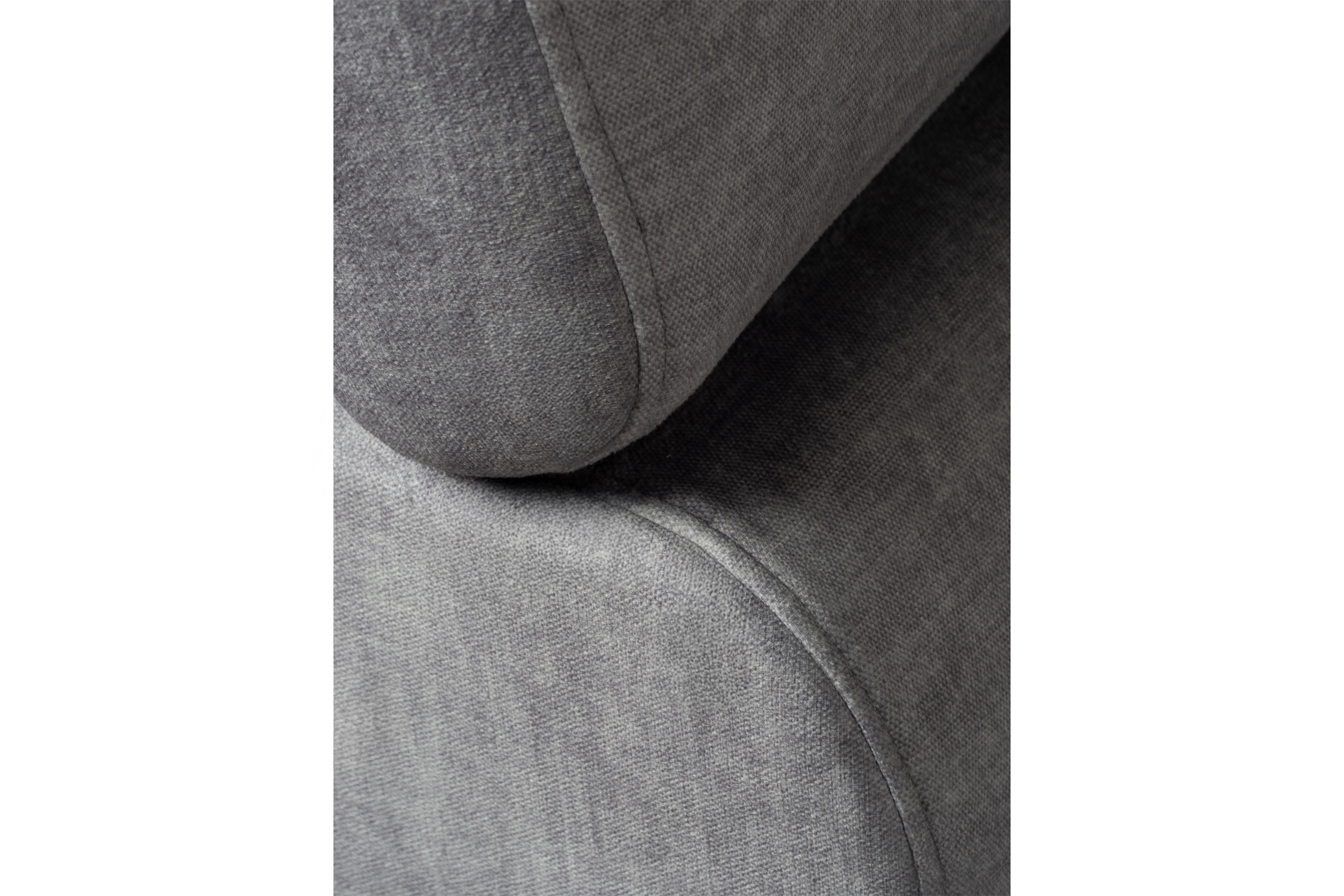 Rozkladacia rohová sedacia súprava Annabelle L ľavá - sivý velúr Vogue 14 / čierne nožičky Rohová sedacia súprava s funkciou spánku Annabelle L Ľavá strana - šedý velúr Vogue 14 / nožičky čierny