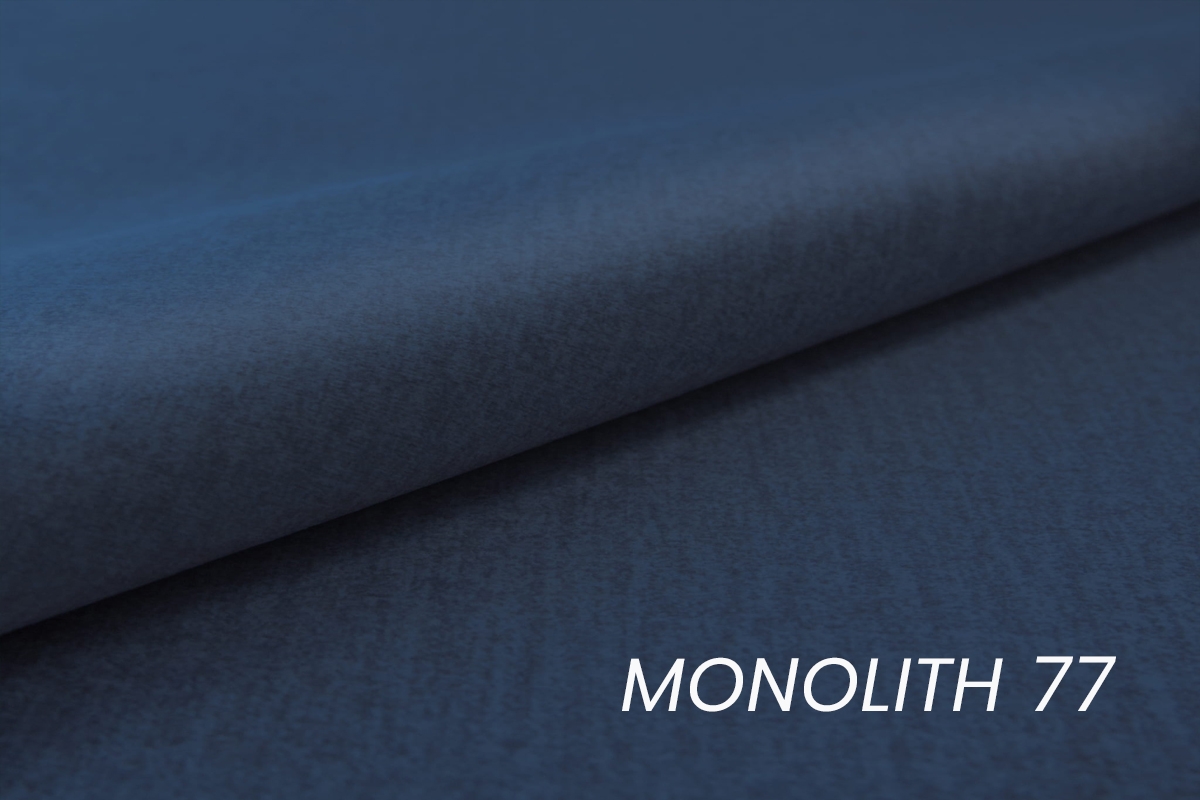 Rozkladacia rohová sedacia súprava Annabelle L ľavá - tmavomodrý Monolith 77 / chrómové nožičky  Rohová sedacia súprava s funkciou spania Annabelle Ľavá strana - granátová zamat hydrofobowy Monolith 77